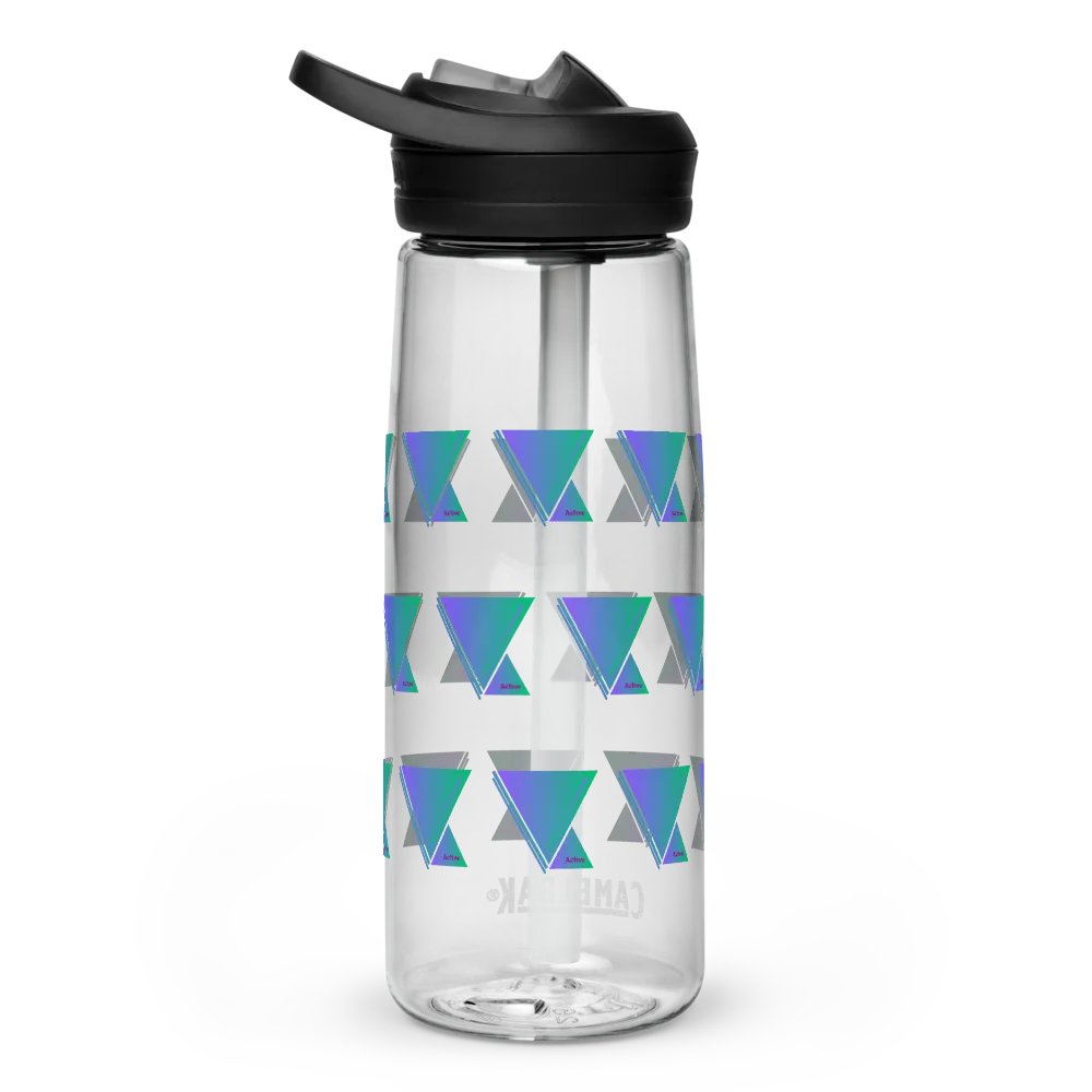 Gradient Triangles Sports Water Bottle product image (8)
