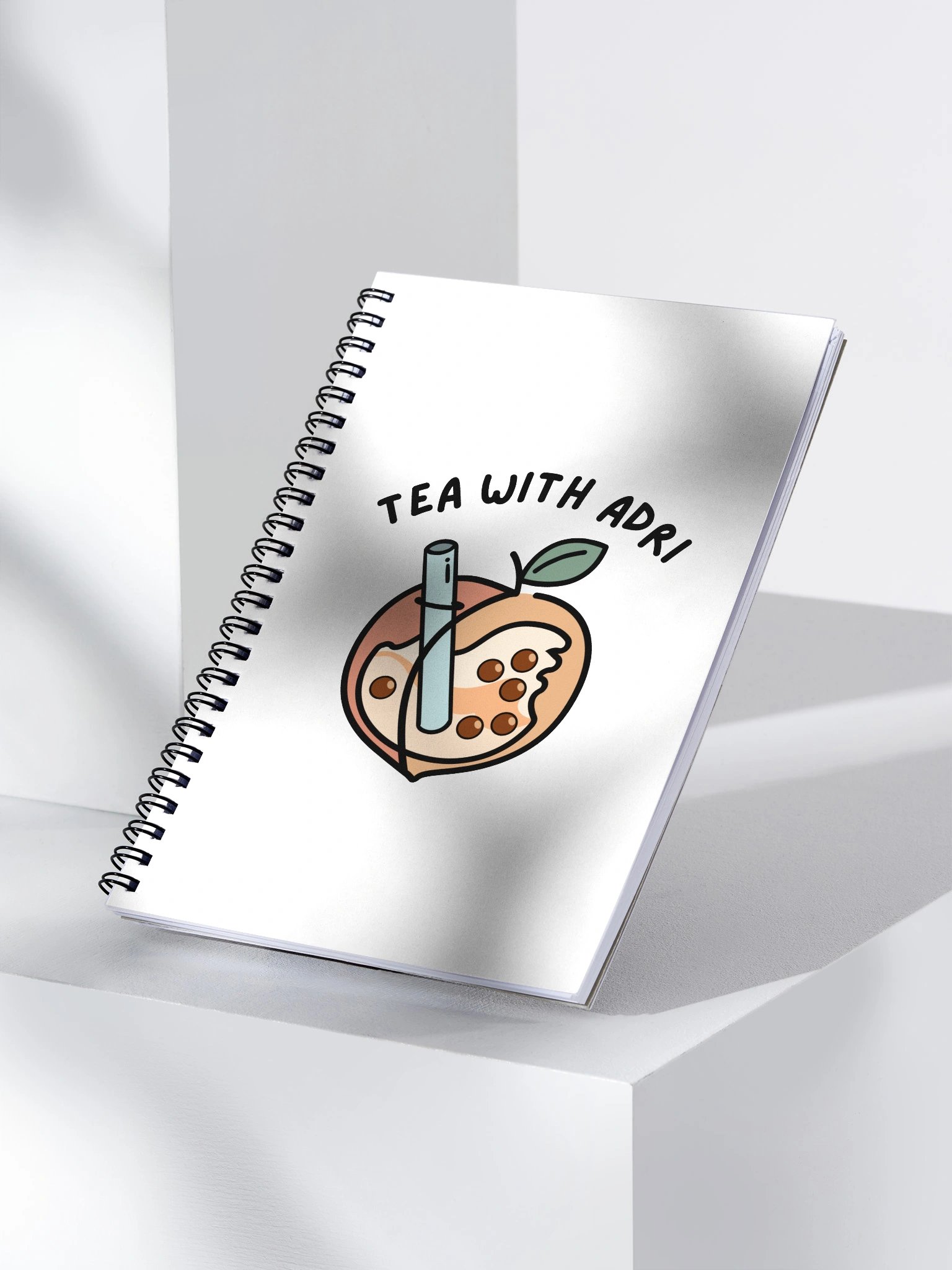 Peachy Boba Spiral Notebook product image (3)