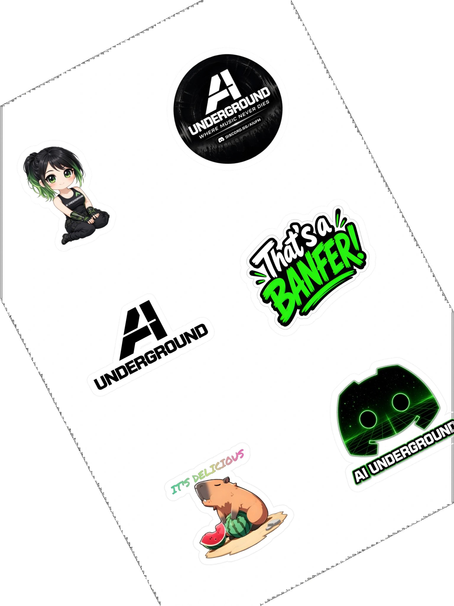 AI UNDERGROUND STICKERS product image (1)