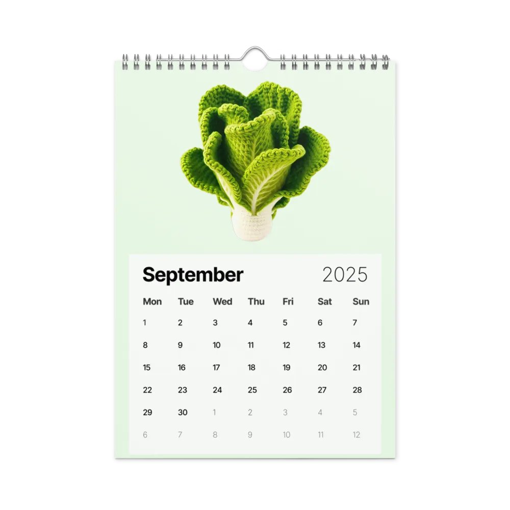 CozyAvocado's Healthy 2025 Calendar Veggie Edition product image (9)