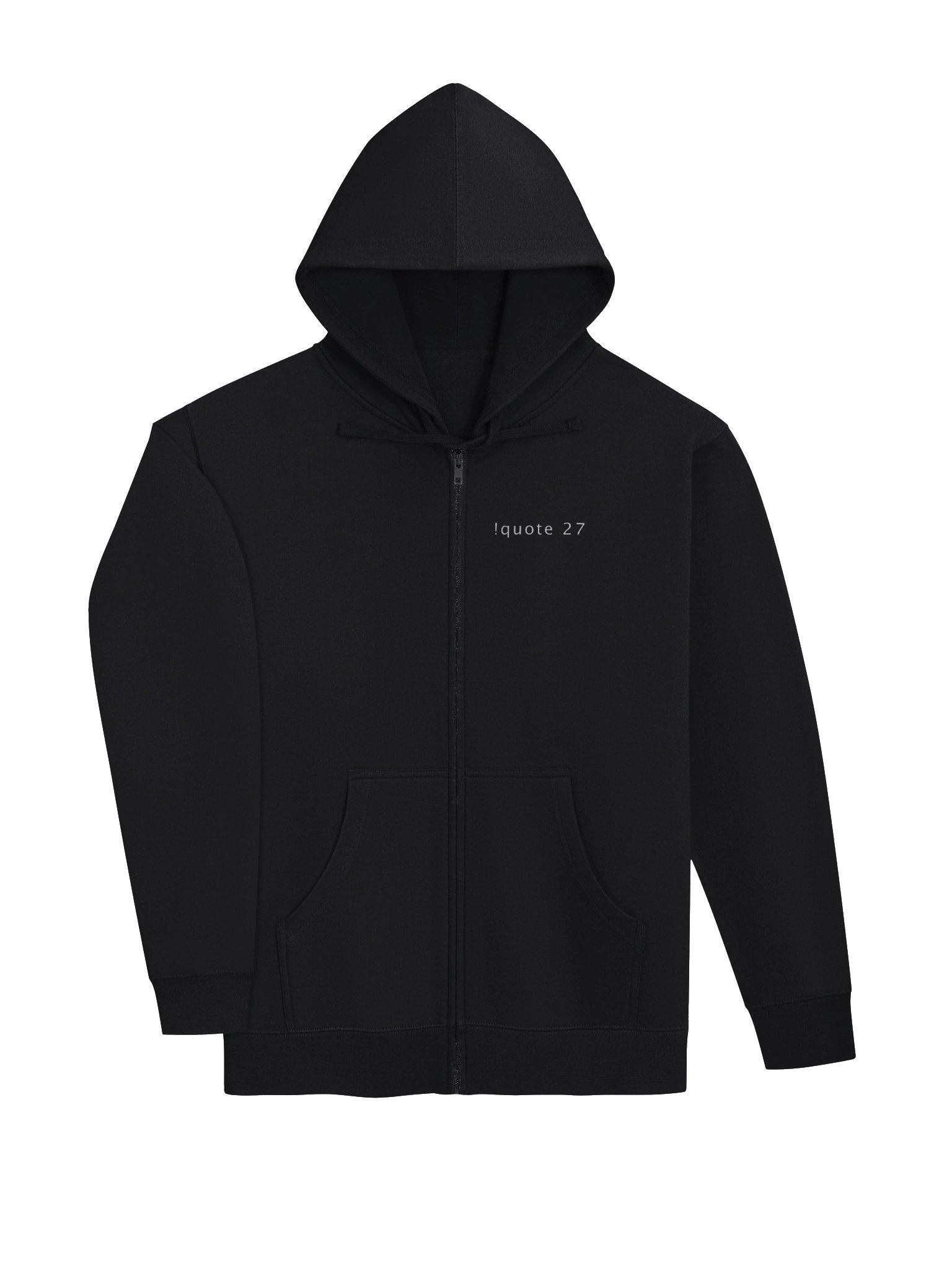 !quote 27 | Zip Hoodie product image (3)