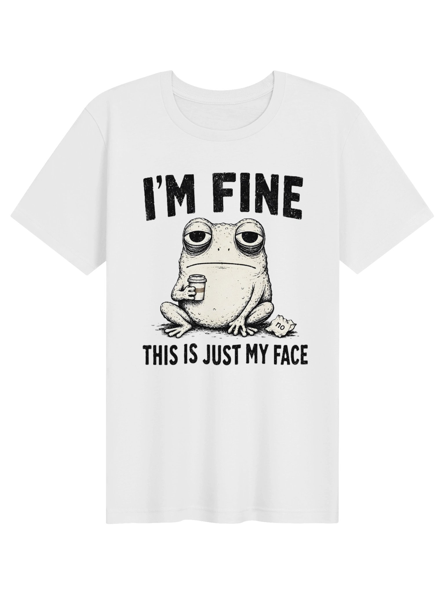 I'm Fine. This Is Just My Face — Frog Tee product image (1)