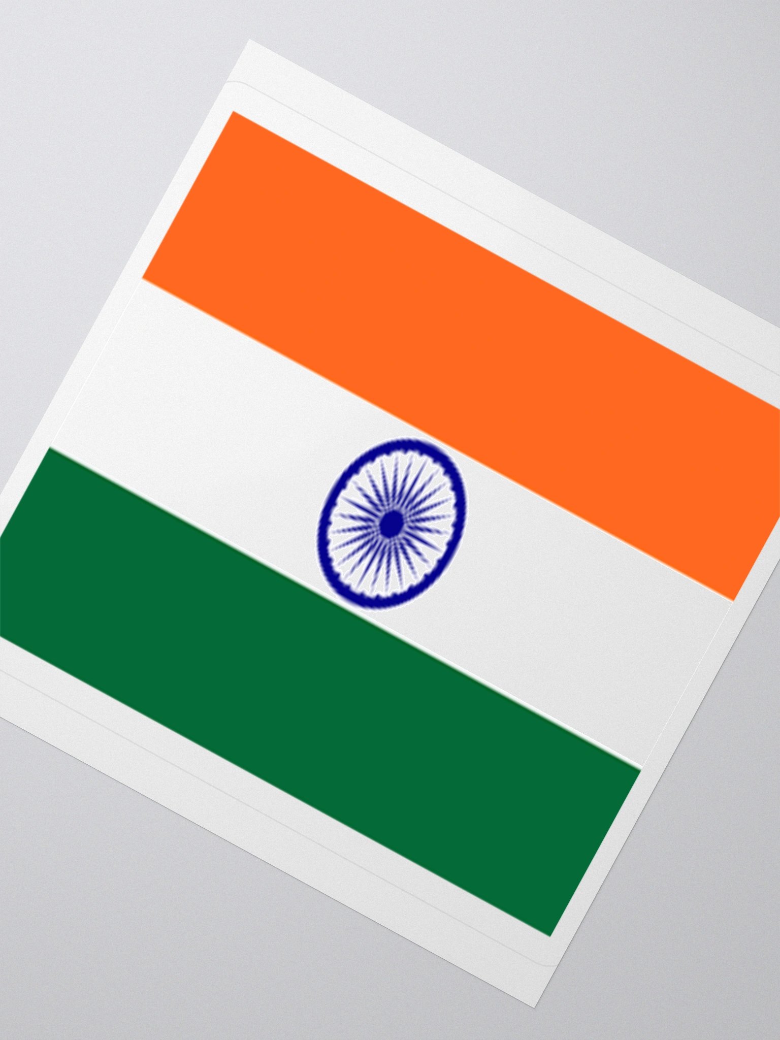 India Flag Sticker | Ashoka Chakra Design | Durable Vinyl | 3 Sizes product image (4)