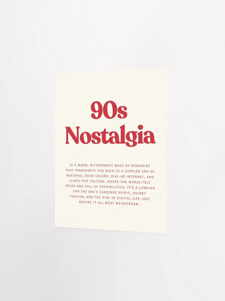 90s Nostalgia - Enhanced Matte Paper Poster product image (2)