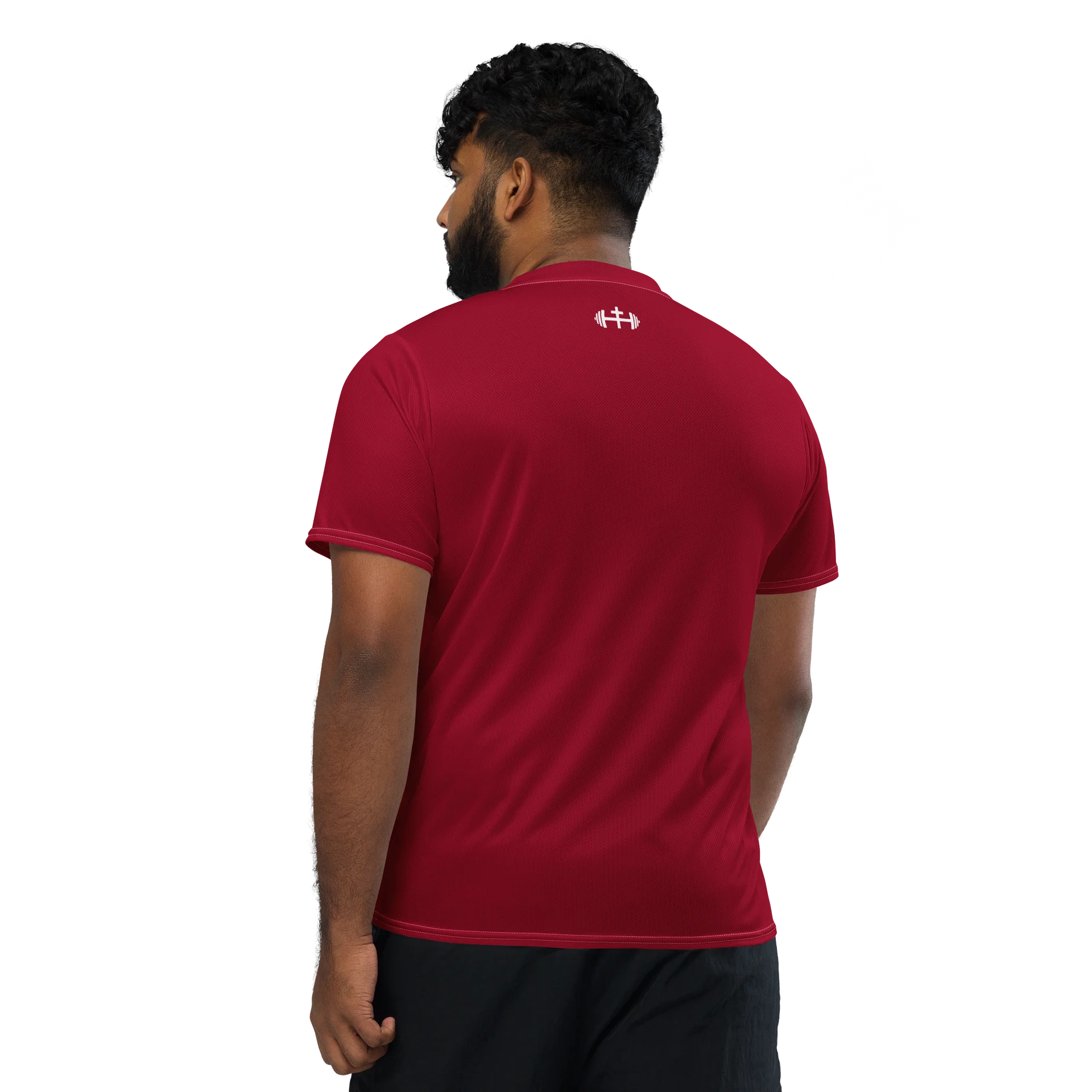 His House Mens Performance V-Neck T-Shirt - Red product image (3)