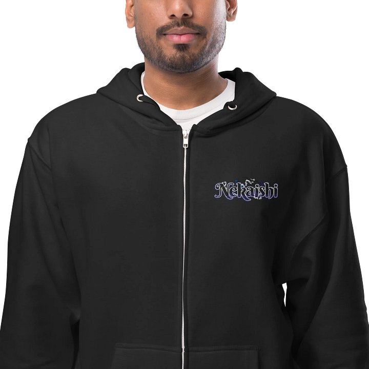 Fleece Zip Up Hoodie - Embroidered | Dark Logo product image (15)