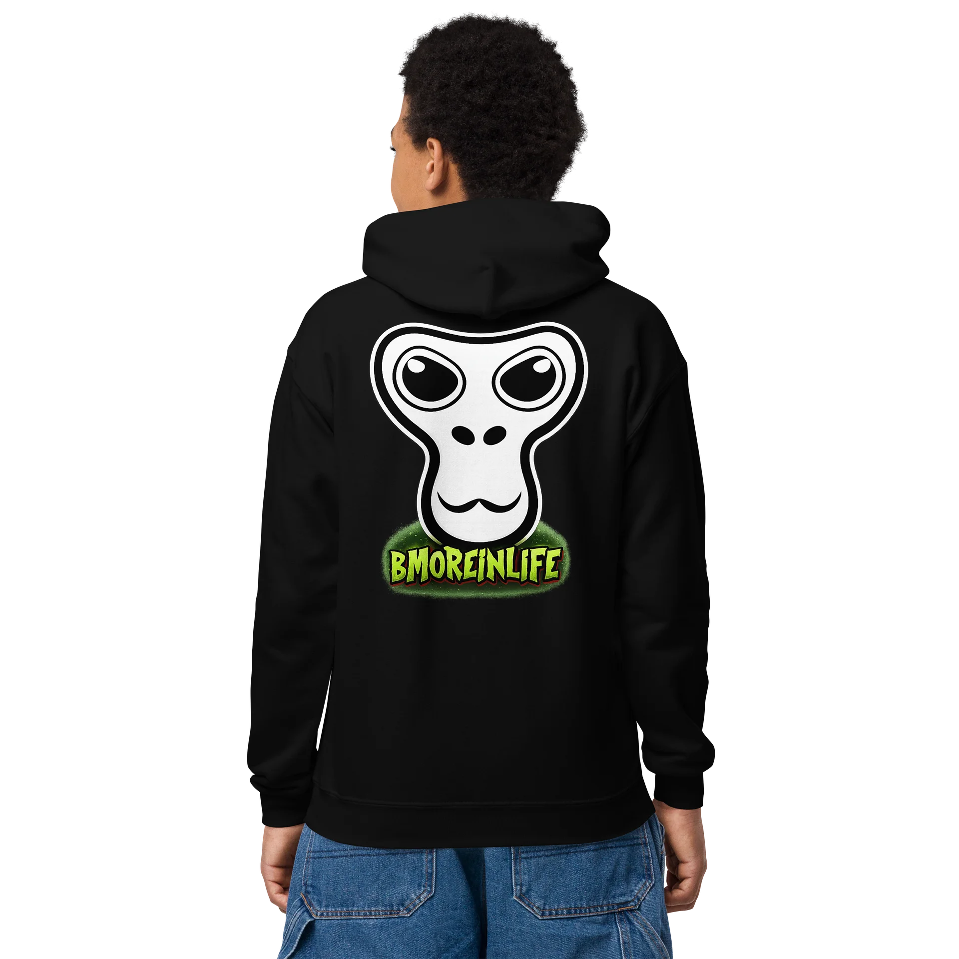 BmoreinLife Monke Logo Hoodie – Stay Positive Edition product image (4)