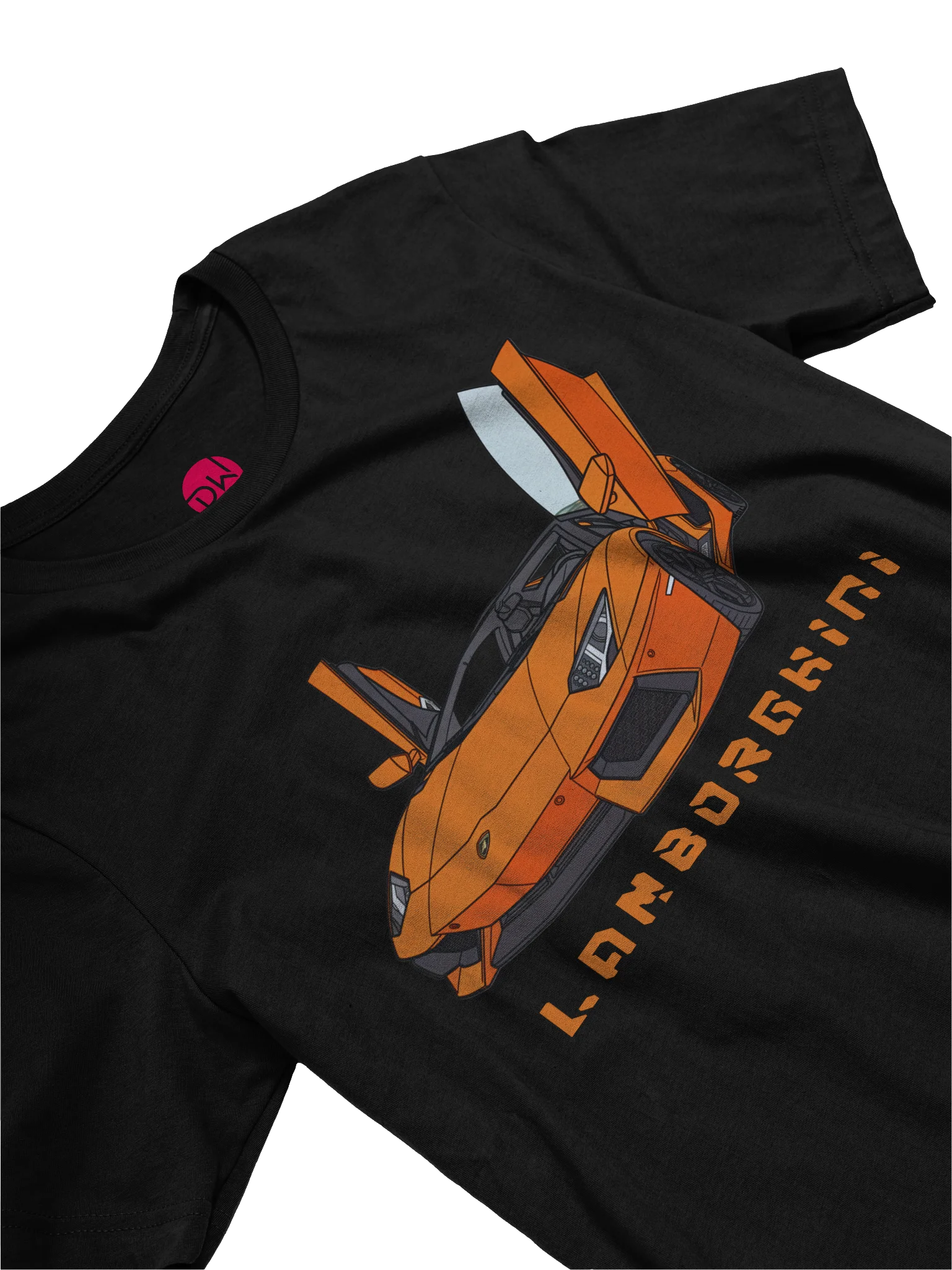 Orange Lamborghini Aventador Shirt (Retro, Sketch, Silhouette) product image (21)