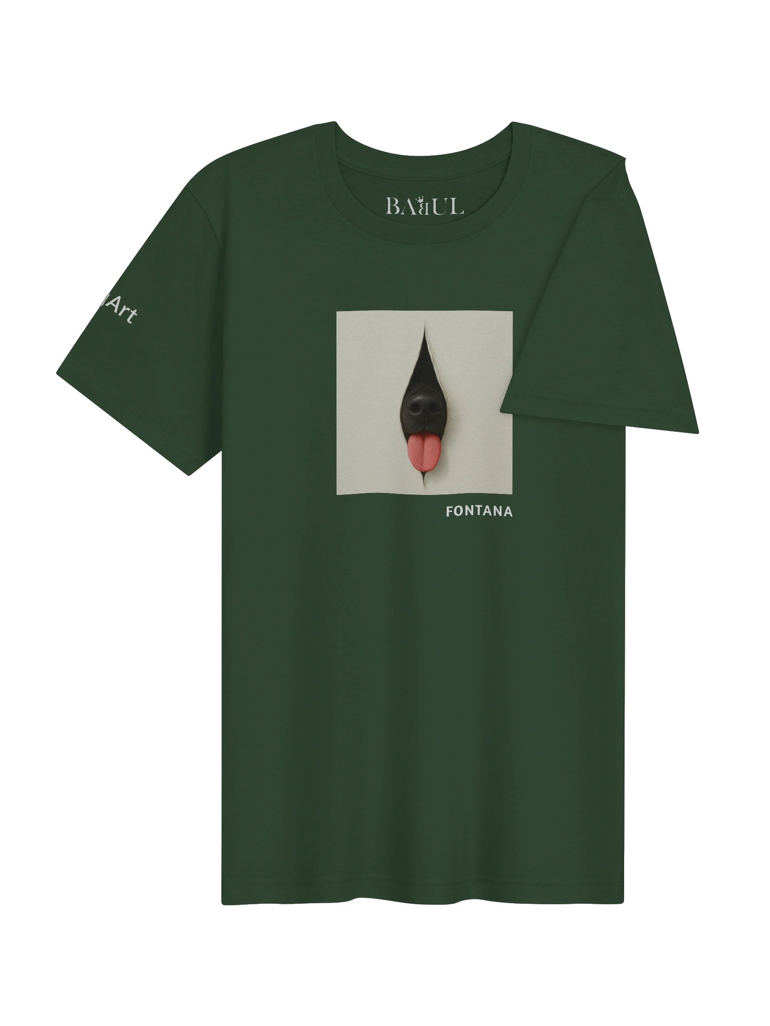 DOGART Unisex Jersey Dog T-Shirt - FONTANA - Iconic Painting Reimagined with Dogs product image (3)