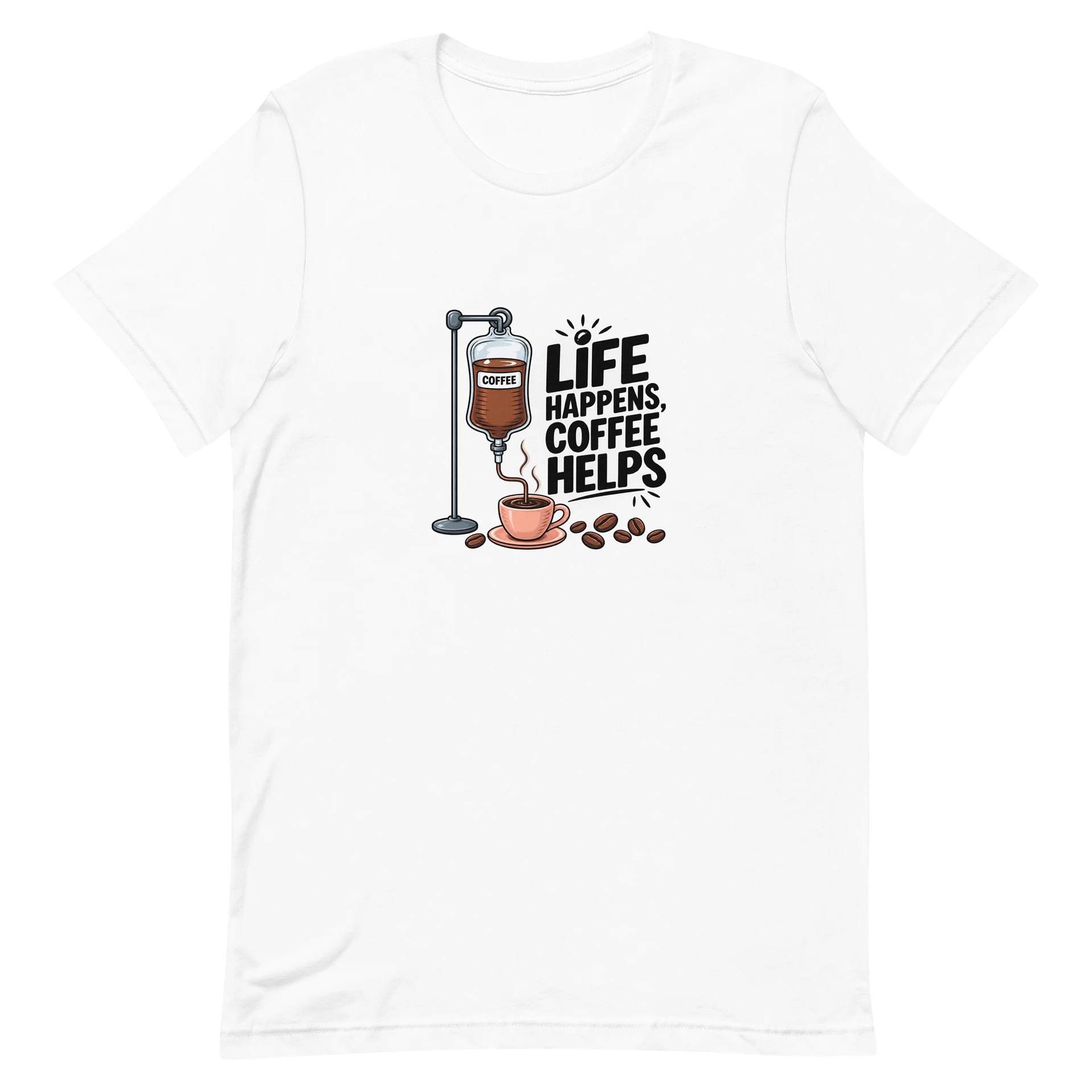 Life Happens, Coffee Helps – T-Shirt product image (2)