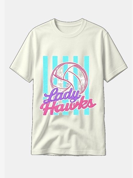 Neon Volleyball Comfort Colors Tee product image (1)