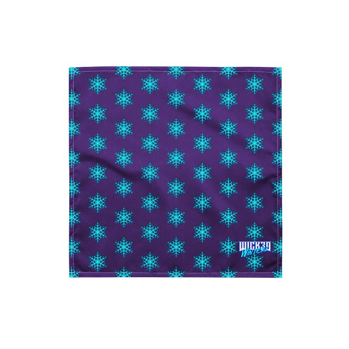 WICKED WINTERS ELECTRIC SNOWFLAKE BANDANNA product image (1)