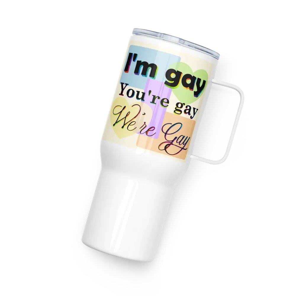 We're Gay Insulated Cup with Handle product image (6)