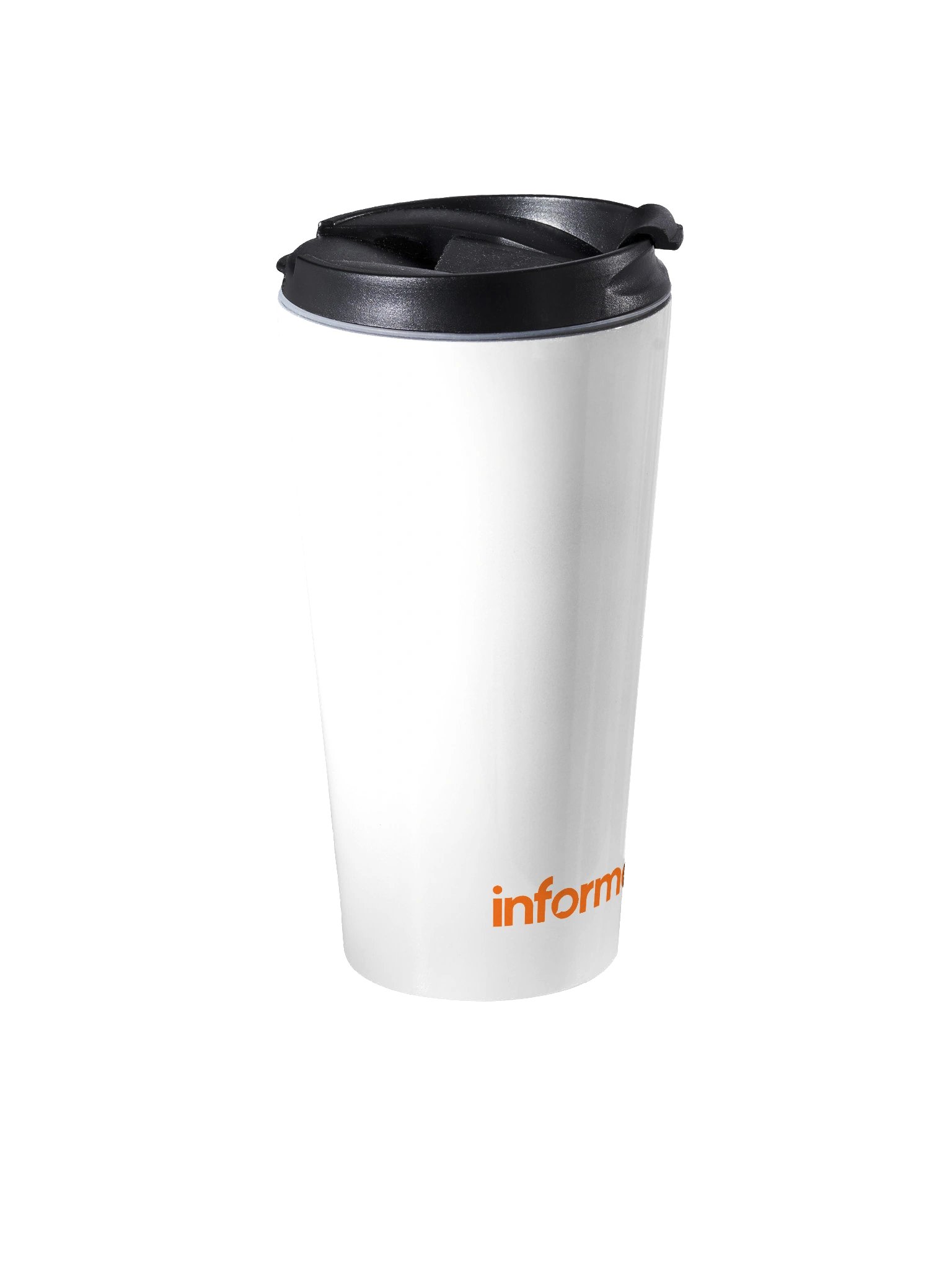 informed.now Stainless Steel Travel Mug (Orange) product image (2)