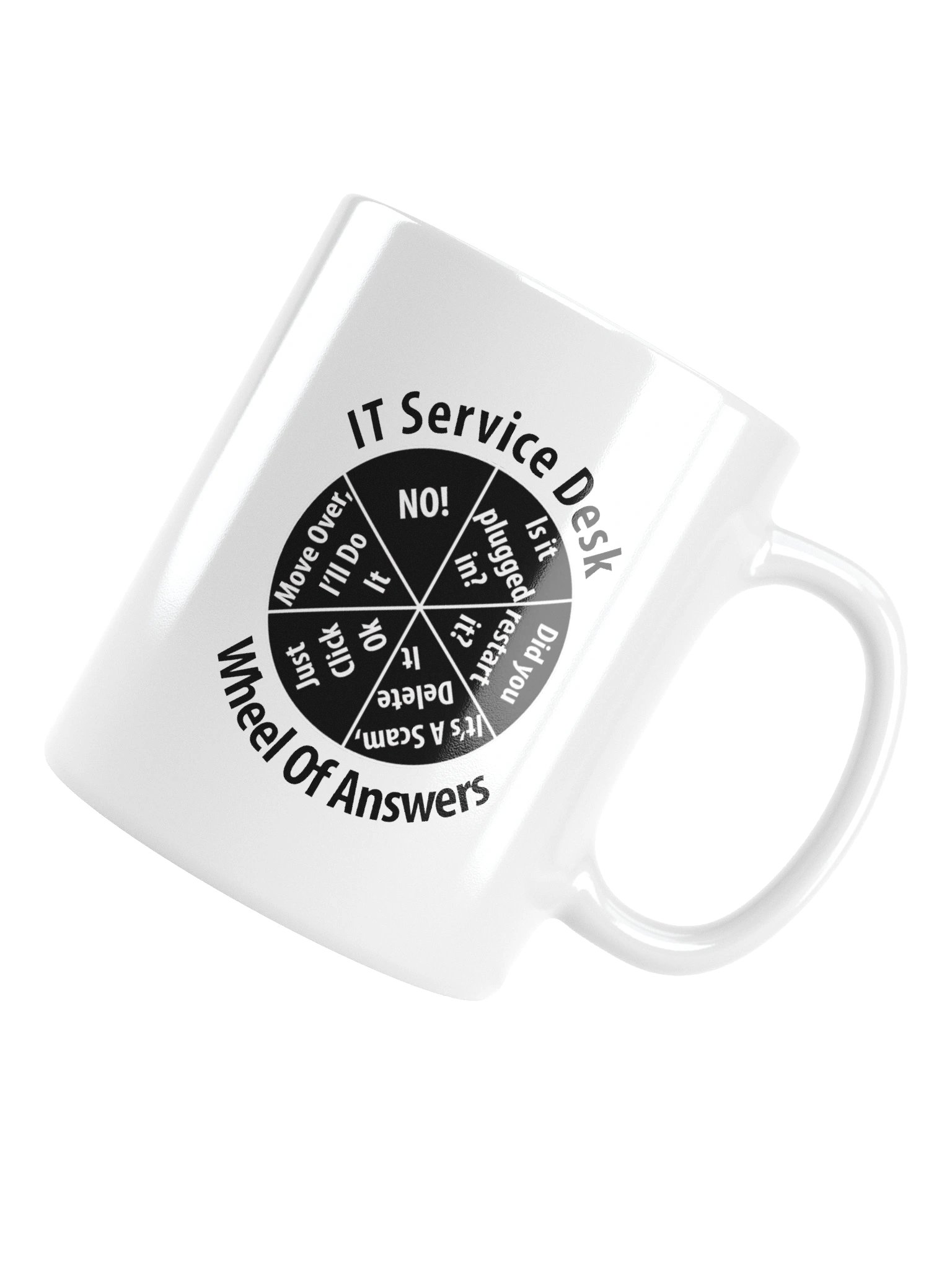 IT Service Desk Wheel of Answers Information Technology Mug Cup product image (14)
