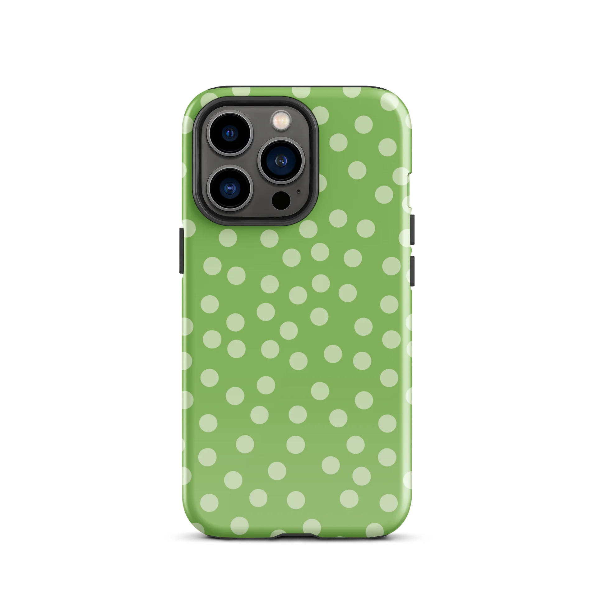 Matcha Green Scatter Dots iPhone Case product image (1)