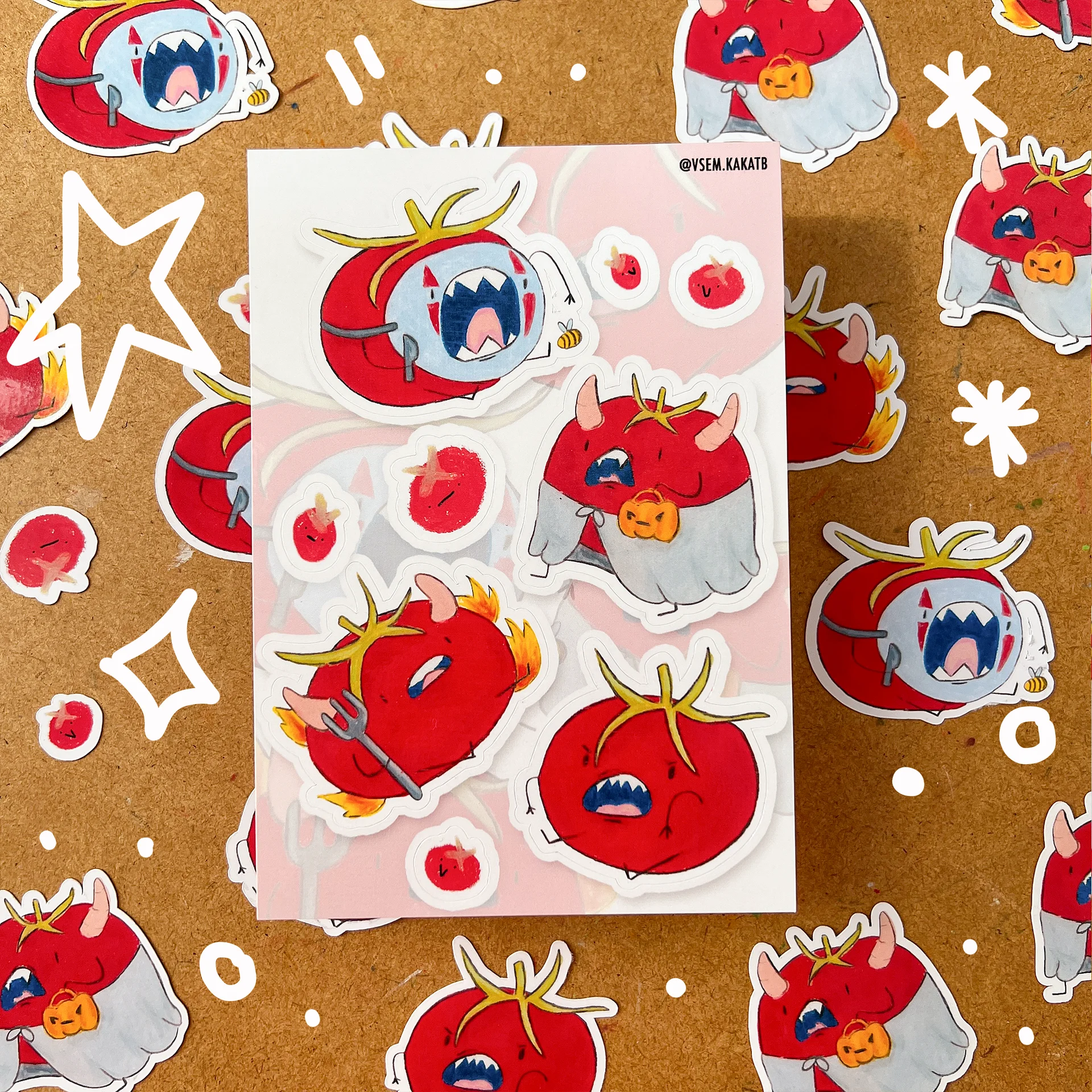 TomatoEvils stickers set product image (1)