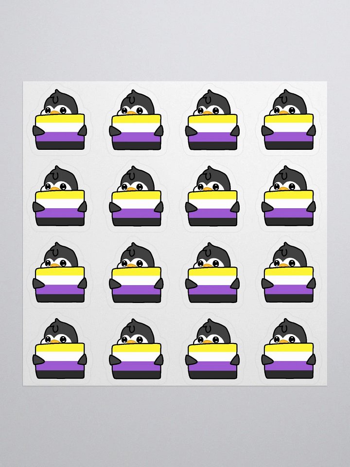 "Non-Binary Pride" Lil' Guy - Mini Sticker Sheet product image (1)