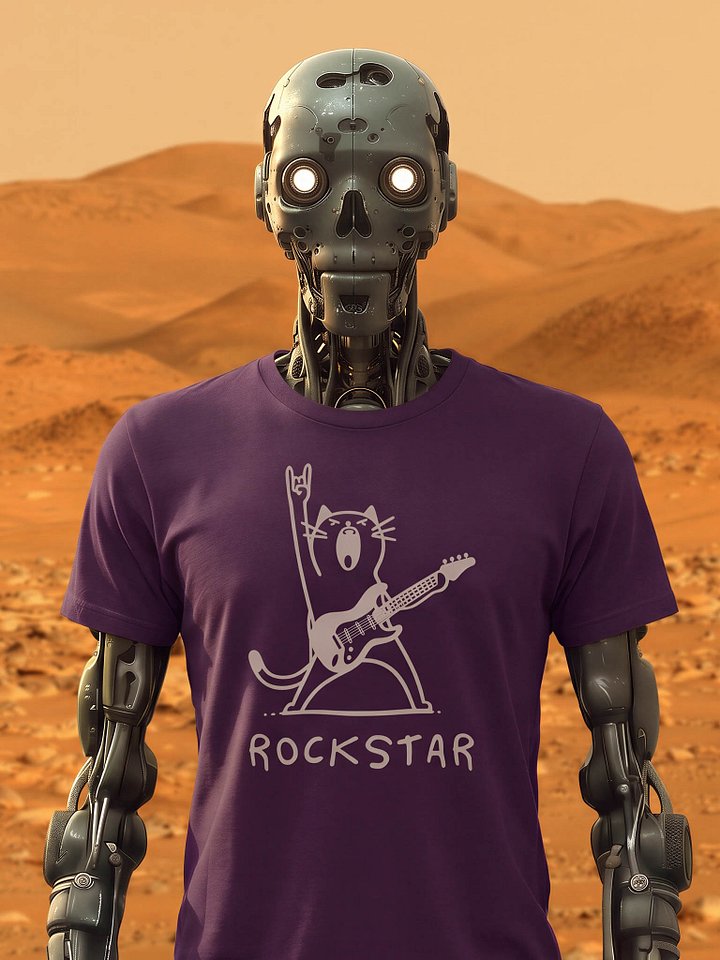 Rock Star Cat Tee in Bold Colors product image (2)