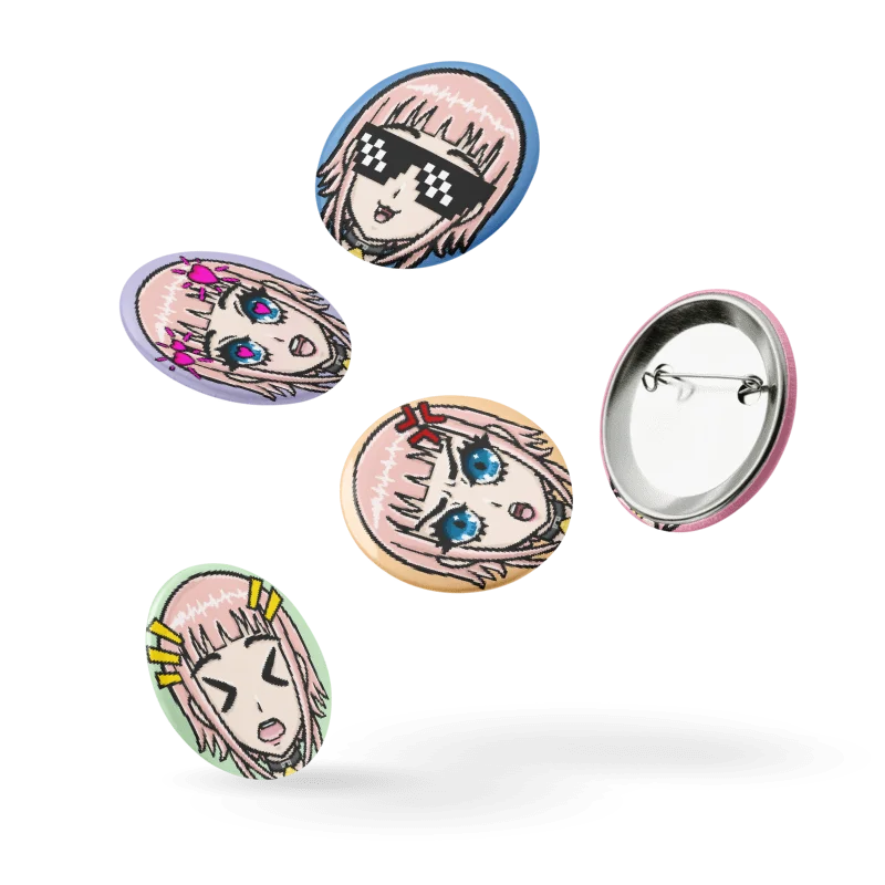 Momoko Mood Pins – 5-Piece Lewd Expression Set (2.25”) product image (3)