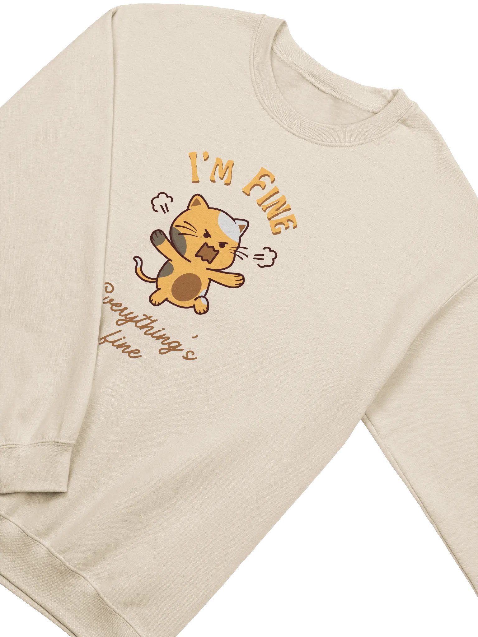 I'm Fine Everything's Fine Crewneck Sweatshirt product image (3)