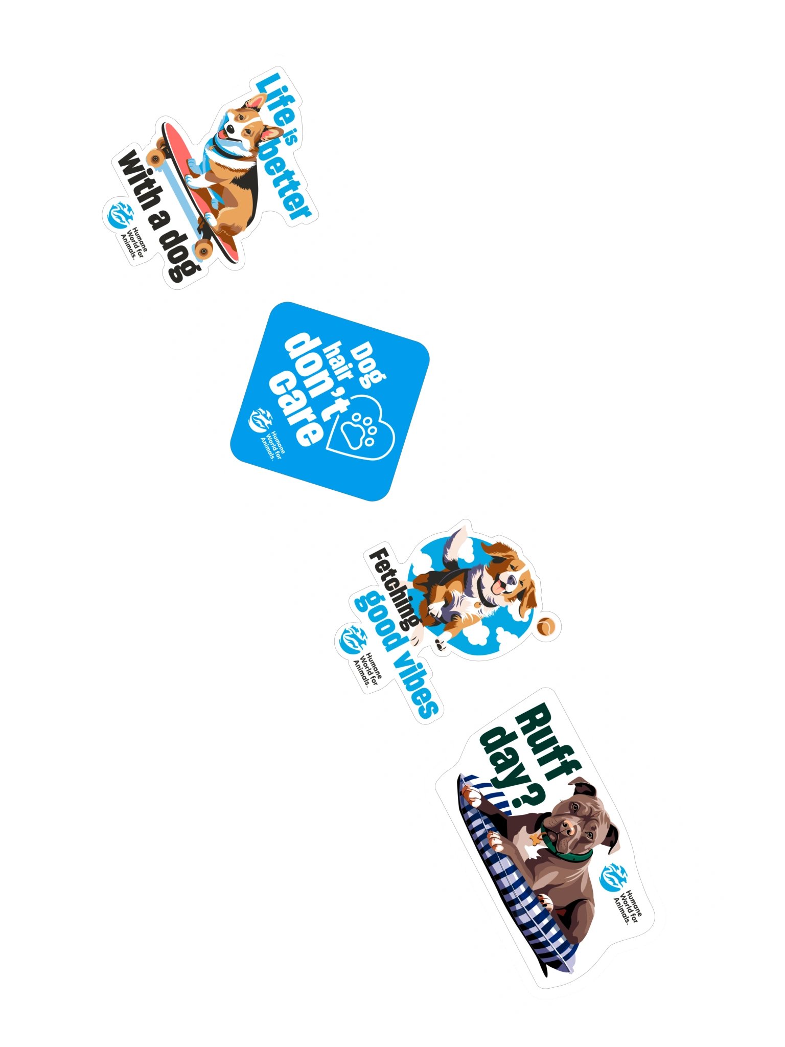 I love dogs stickers – Set of 4 product image (7)