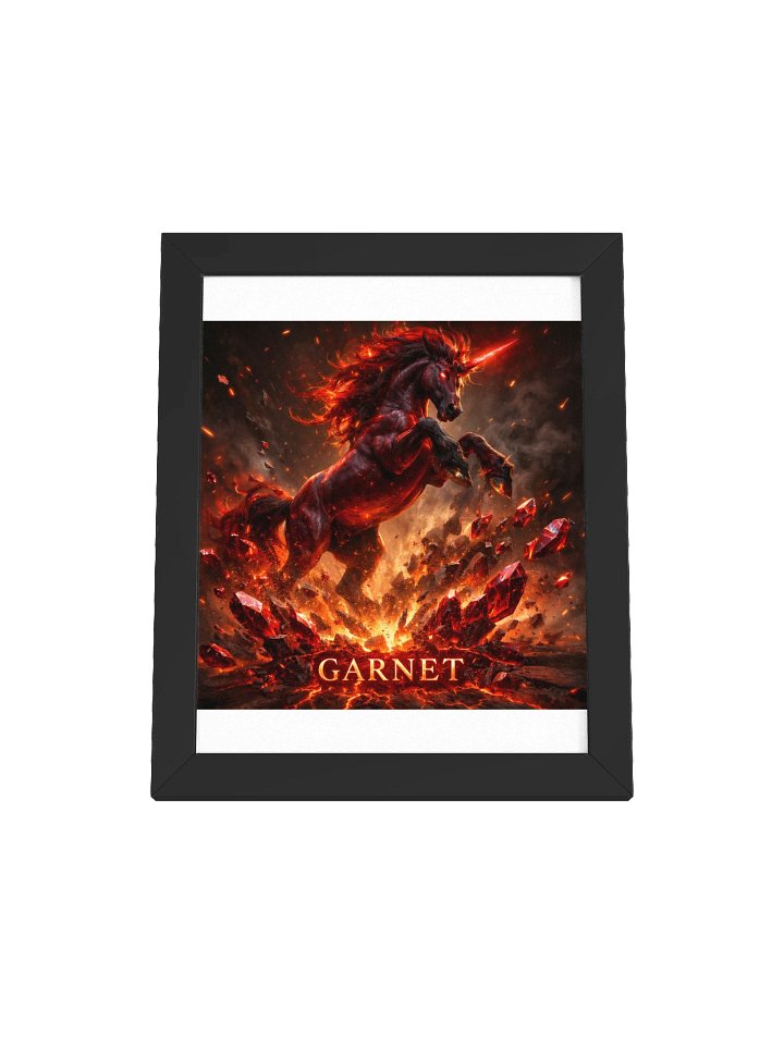 Garnet Unicorn Framed Poster product image (97)