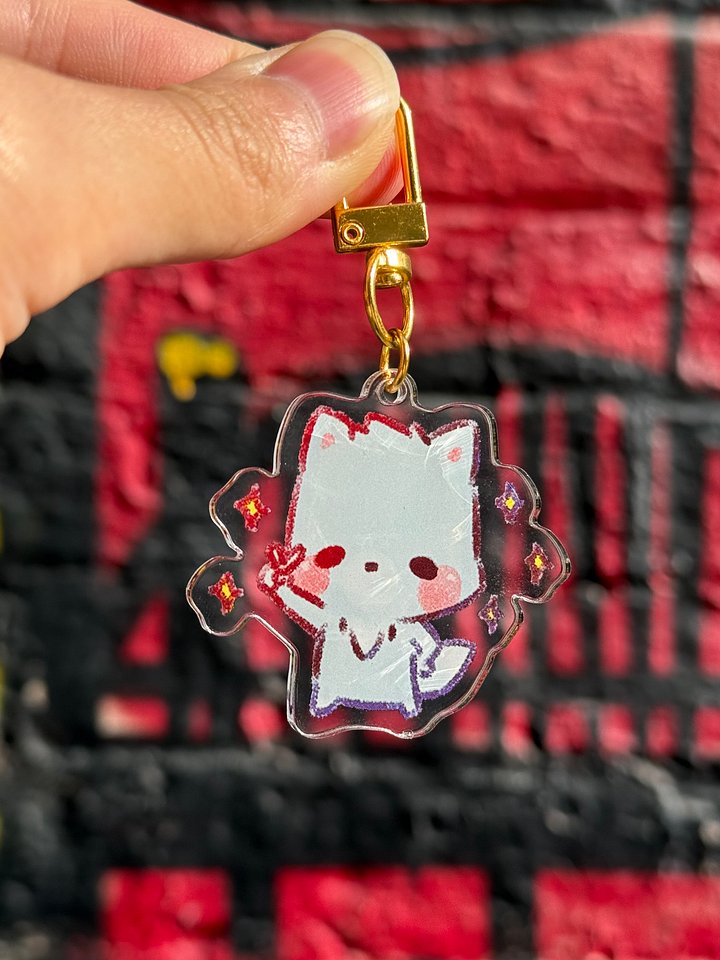 Strike a pose! ✌🏻 | Acrylic Keychain product image (1)