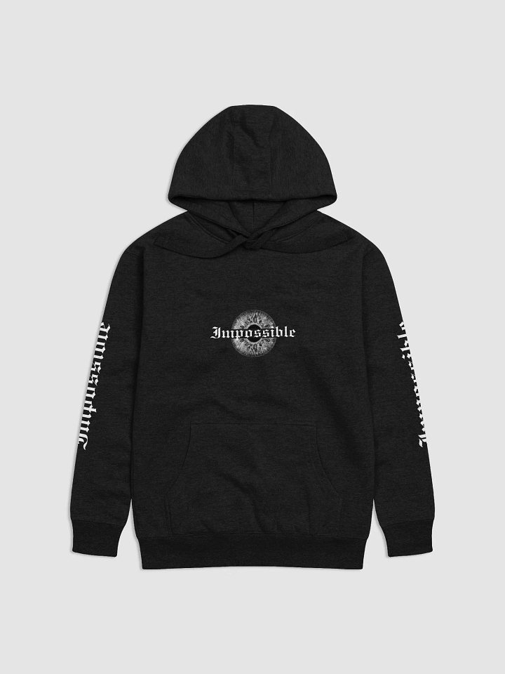 "Impossible" DARK Premium Unisex Hoodie - Front, Back, and Sleeve Prints product image (2)