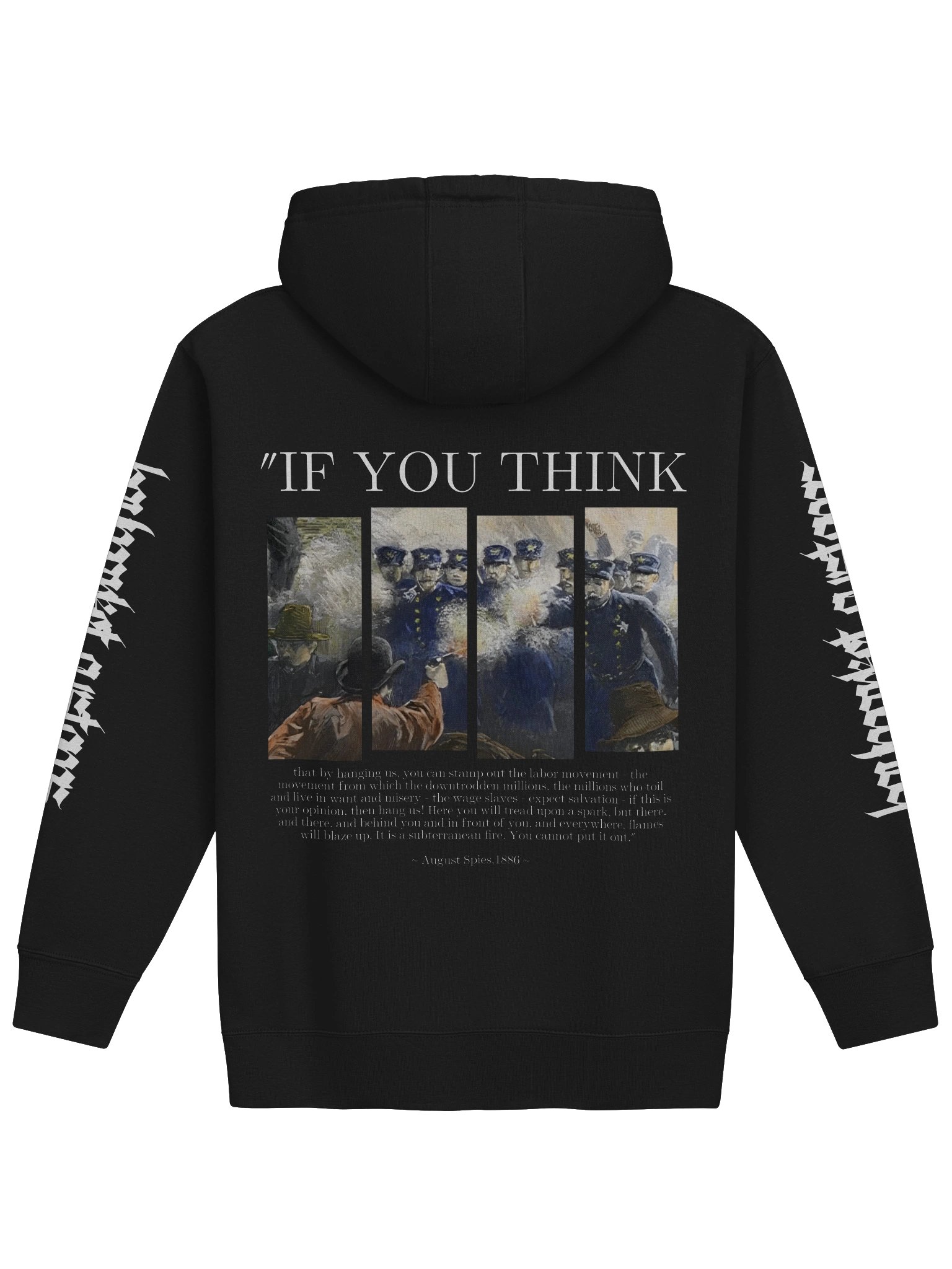 August Spies Quote Hoodie product image (1)