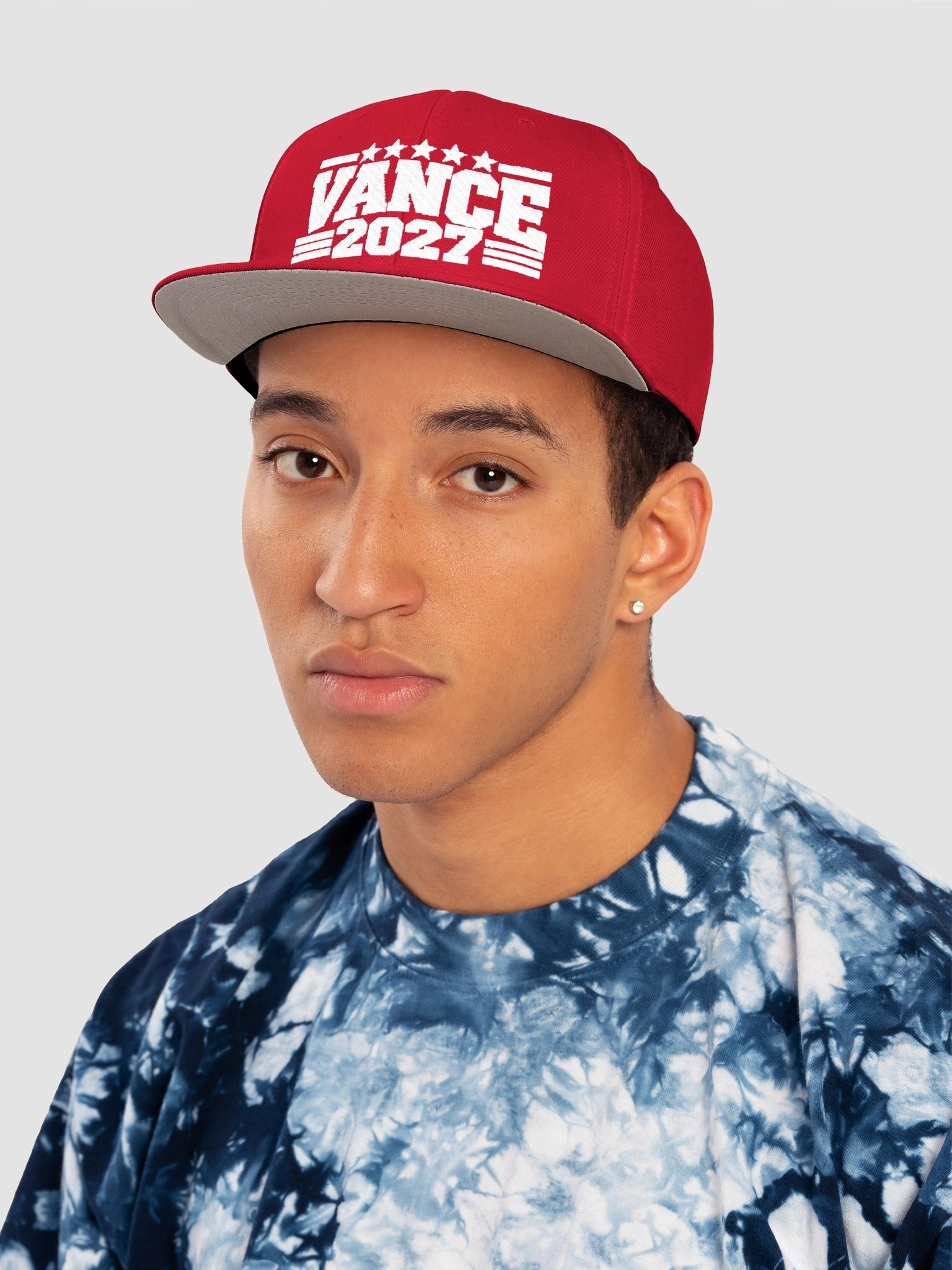 VANCE 2027 Red Embroidered Snapback product image (6)
