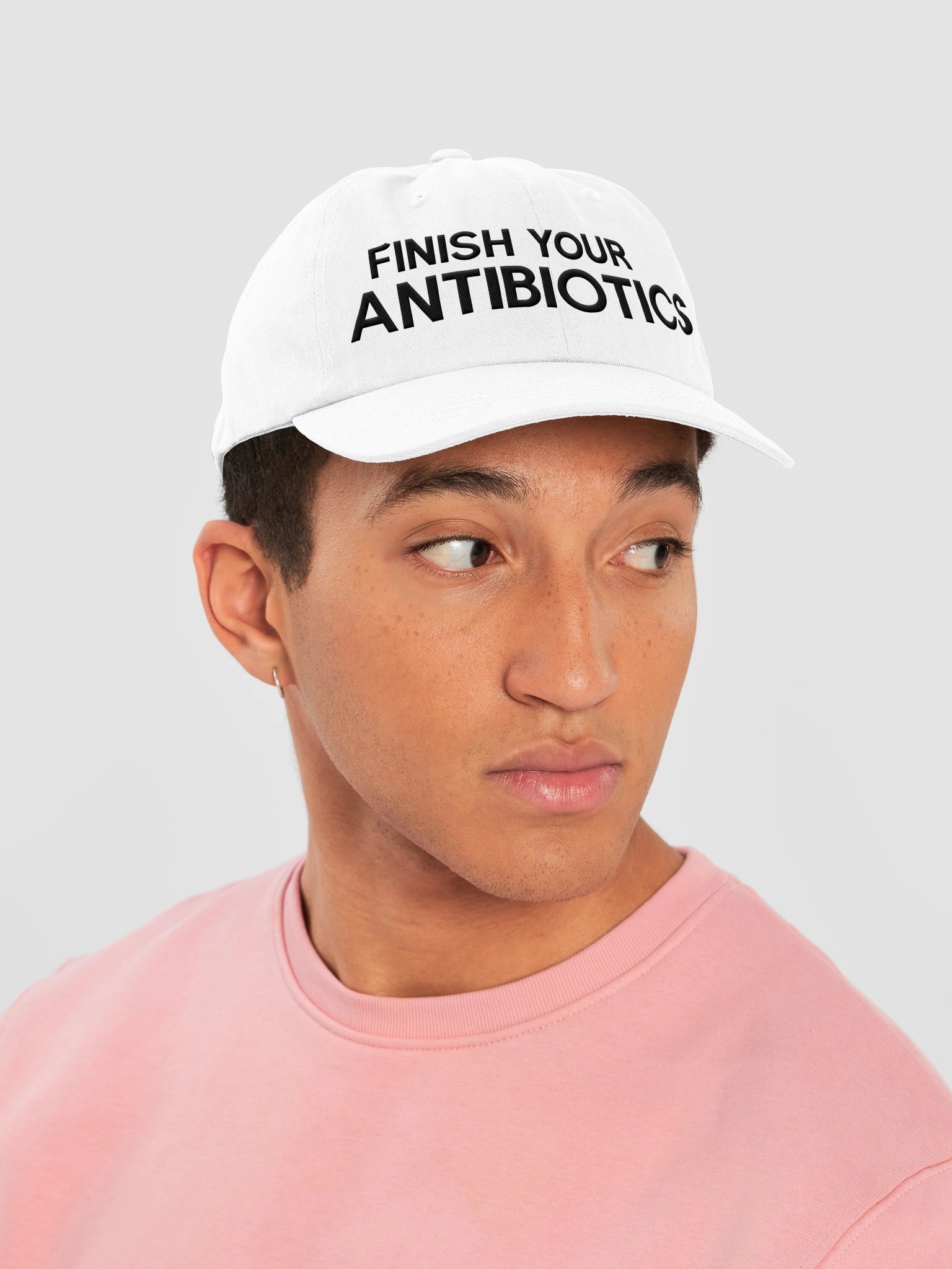 Finish Your Antibiotics Cap (White) product image (6)
