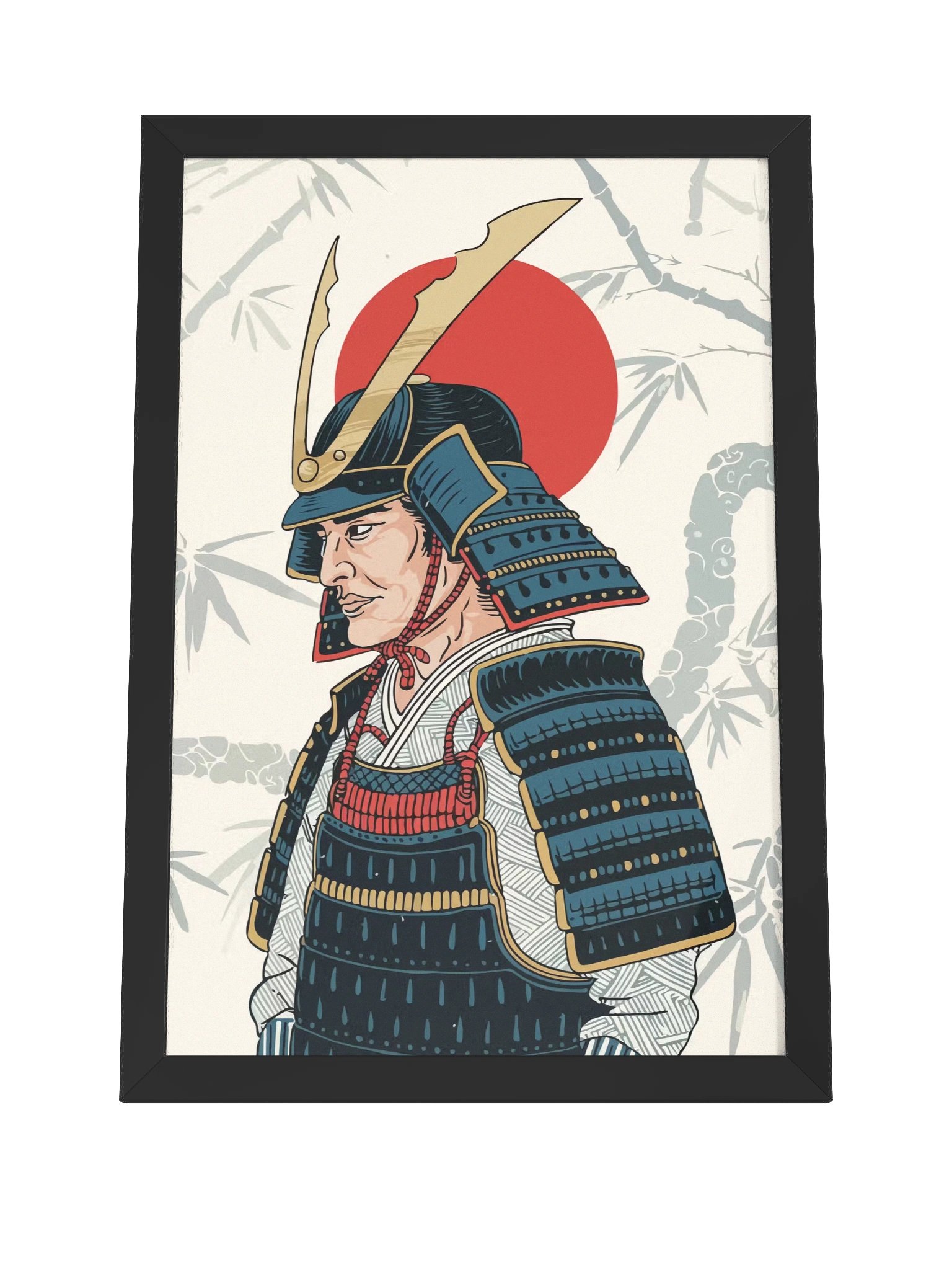 SAMURAI Wood Framed Matte Poster product image (4)