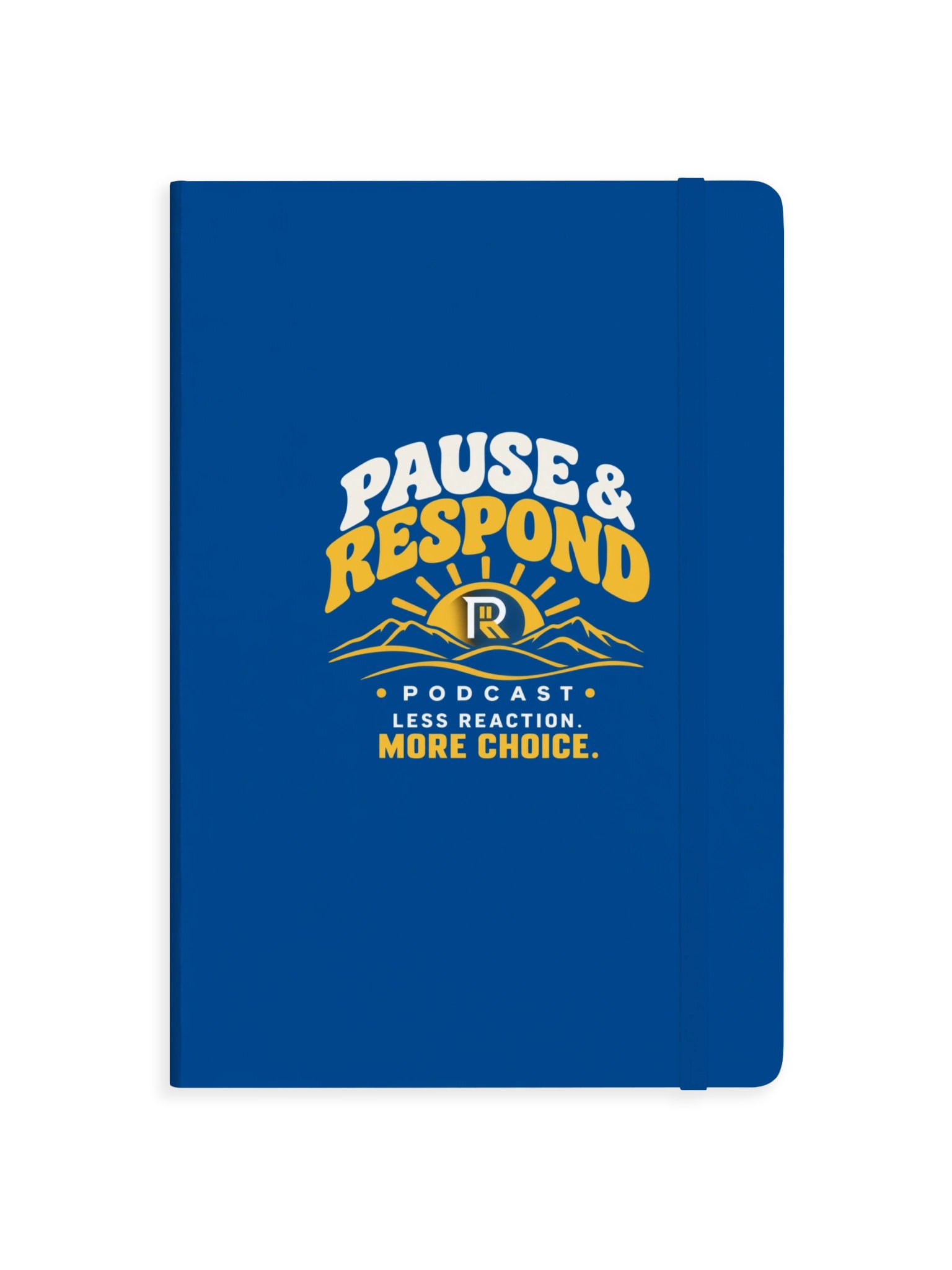 Pause & Respond Hardcover Reflection Notebook - Blue product image (1)