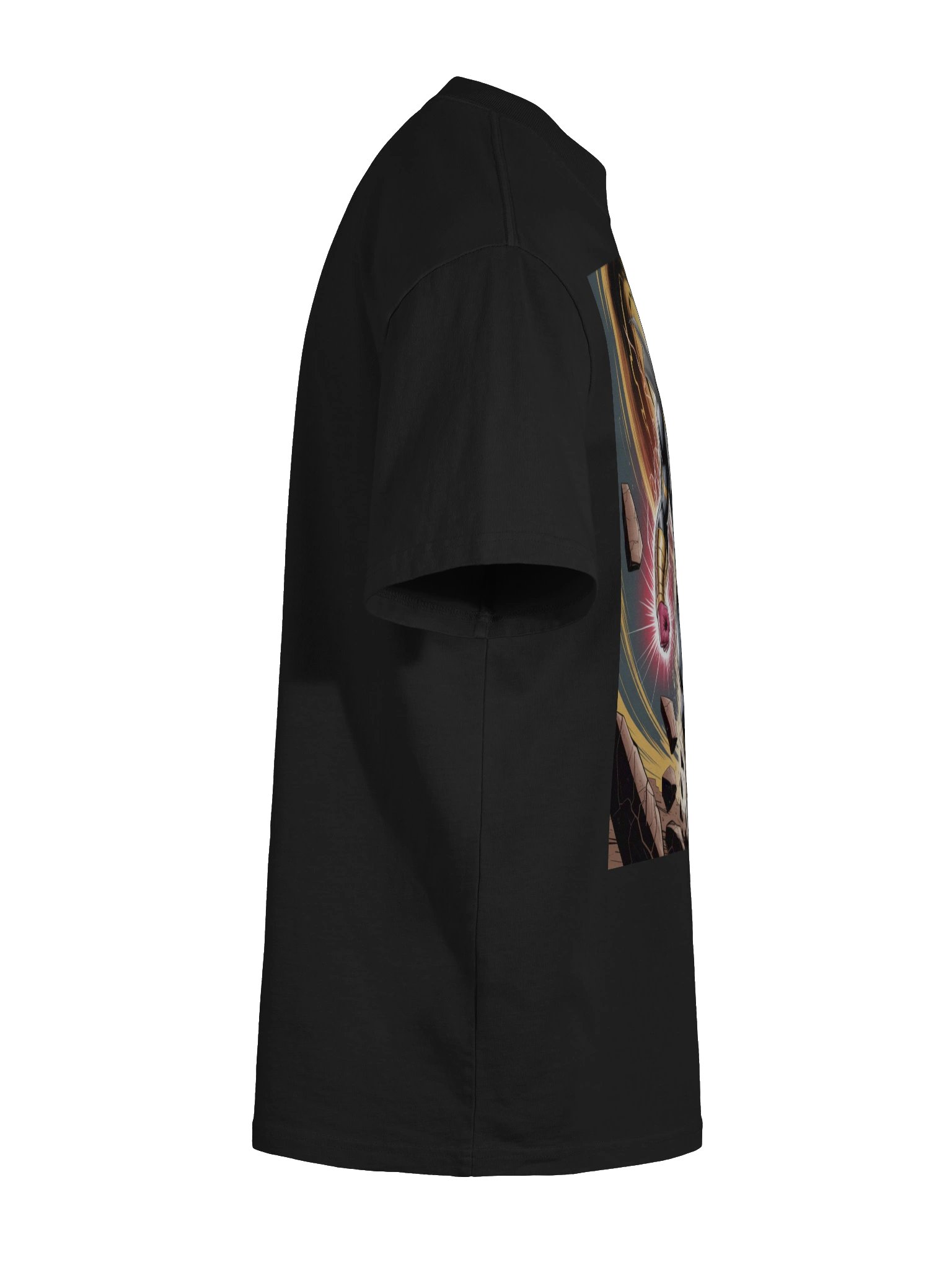 Black Adam Kahndaq Fury Oversized Faded T-Shirt – Shazam Lightning Eclipse product image (11)