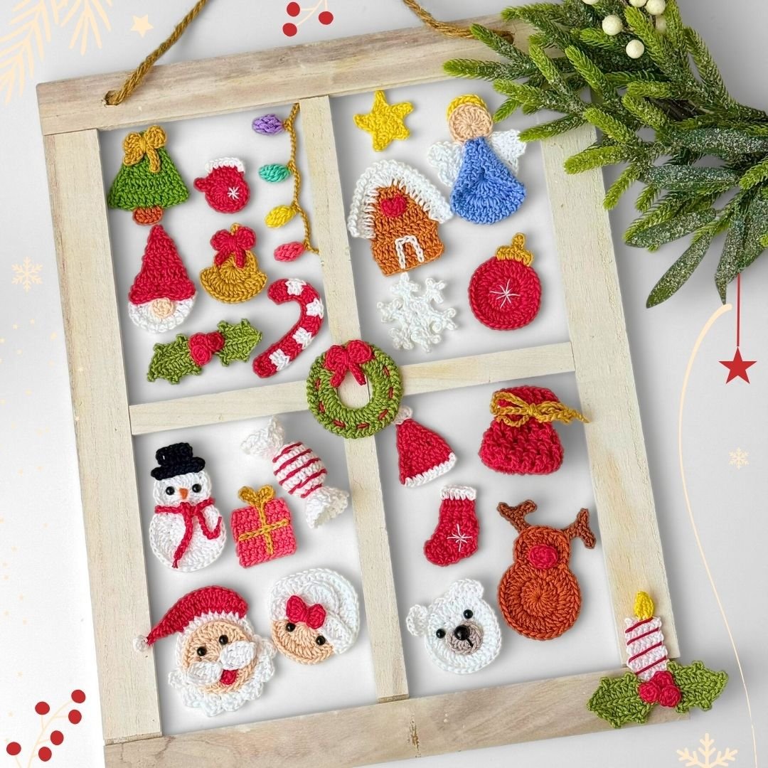 Mega Pack de Patrones de Crochet para Calendario de Adviento | 24 Adornos Navideños Mini Amigurumi Fáciles (Descarga Instantánea) product image (3)