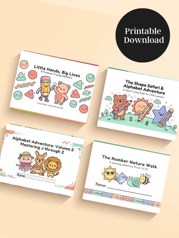 Little Hands, Big Lines: A Preschool Tracing Workbook Bundle product image (1)