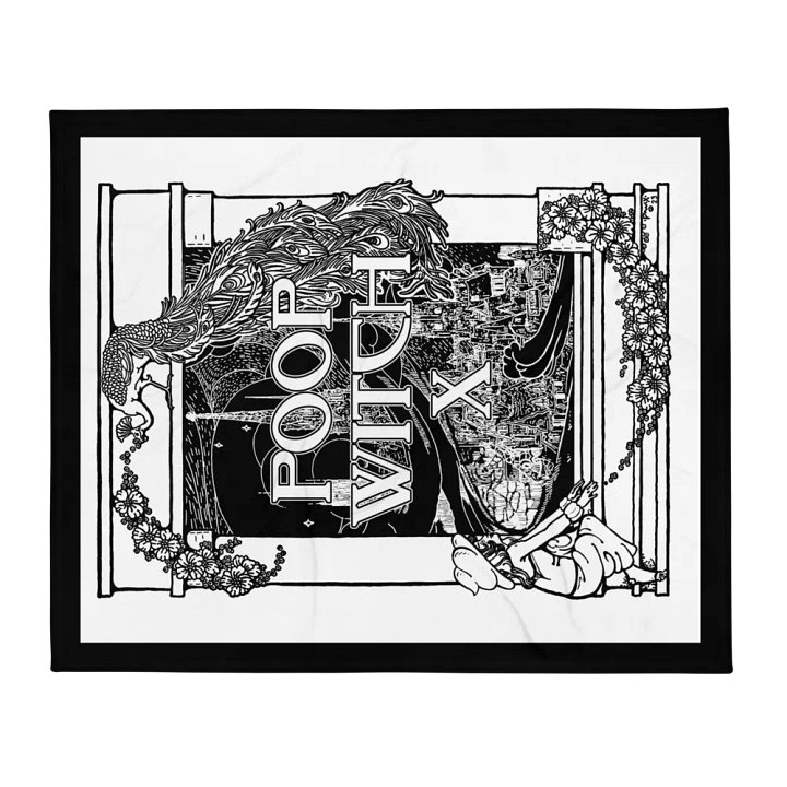 Fart Nouveau Fleece Blanket product image (1)