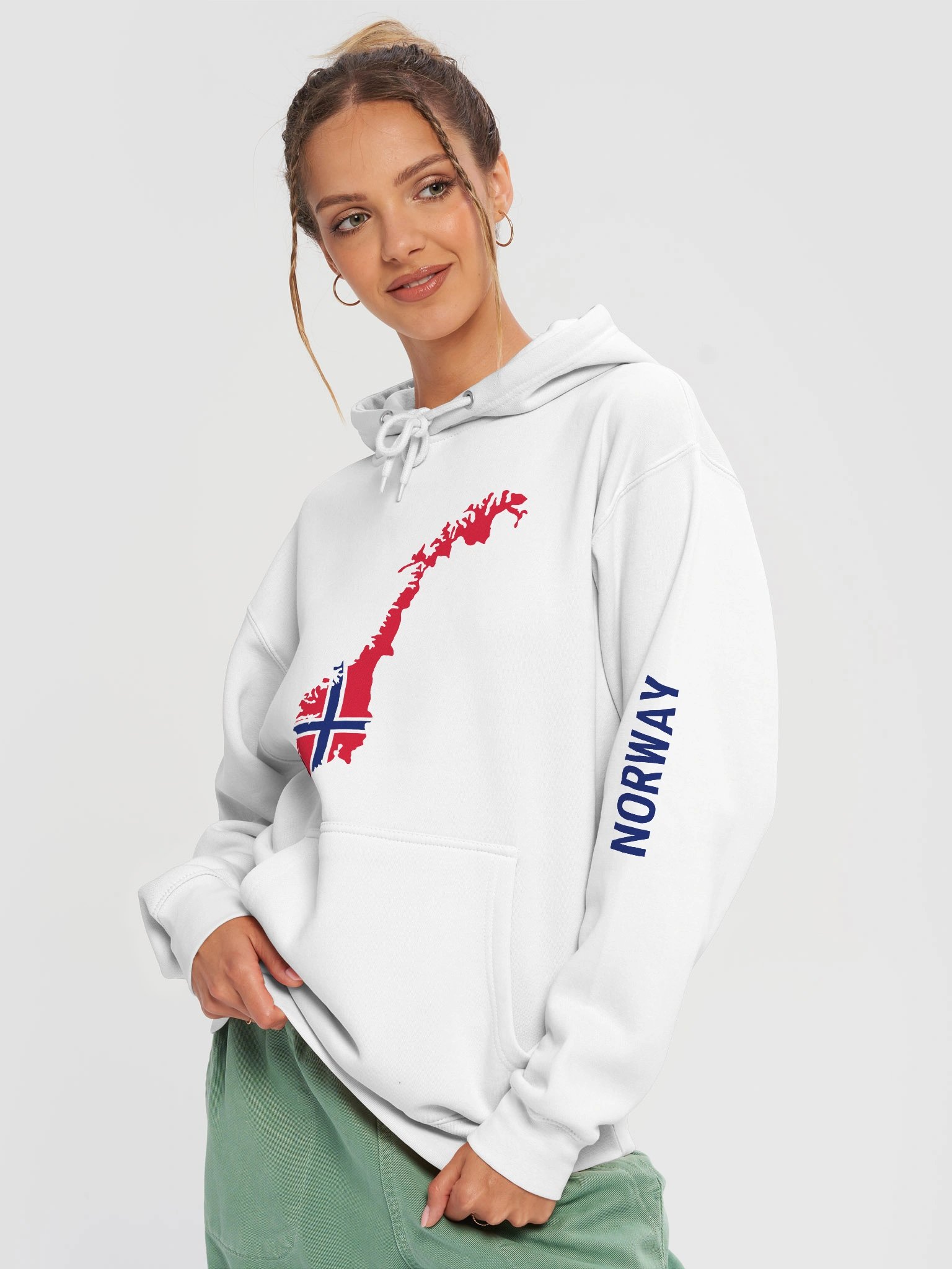 Norway 2026 World Cup Flag Hoodie - World Cup 2026 Edition - Premium Unisex Hoodie product image (16)