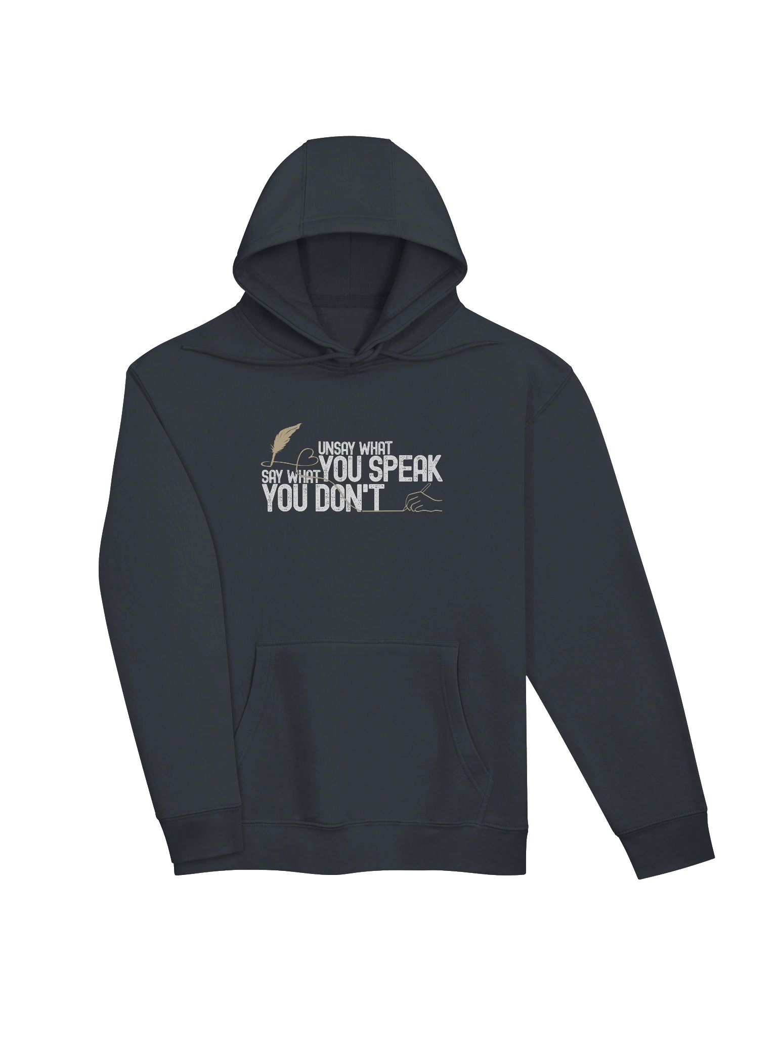 Inner Discipline Unsay What You Speak Say What You Don't Design Hoodie | Lane Seven Premium Sweatshirt product image (9)