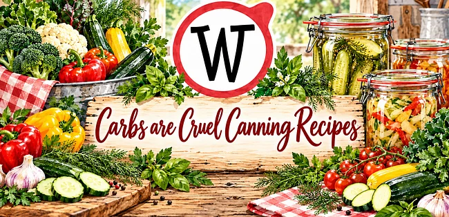 Carbs are Cruel Canning Recipes