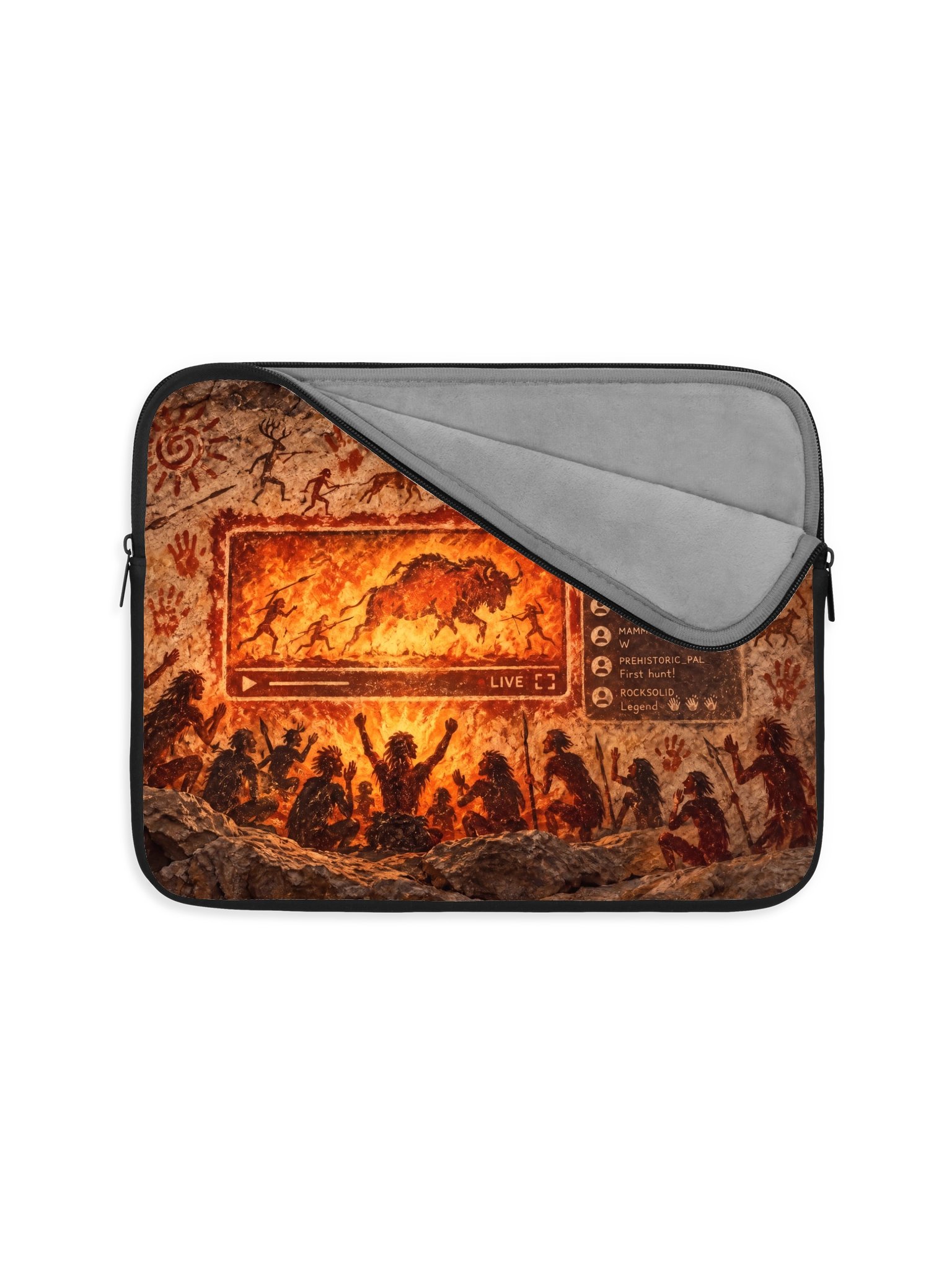 The Prehistoric Livestream Laptop Sleeve product image (5)