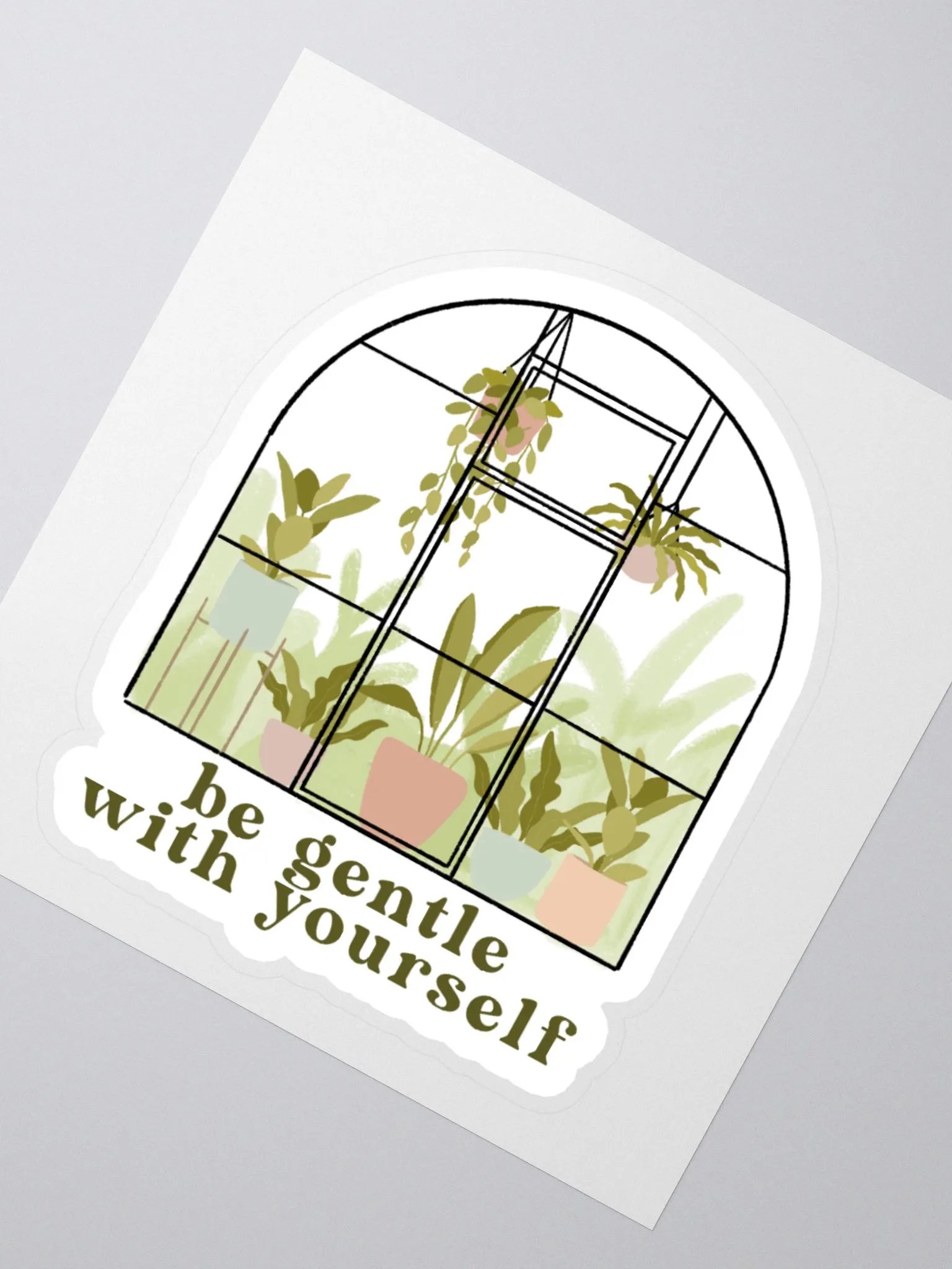 "Be Gentle With Yourself" Sticker product image (2)