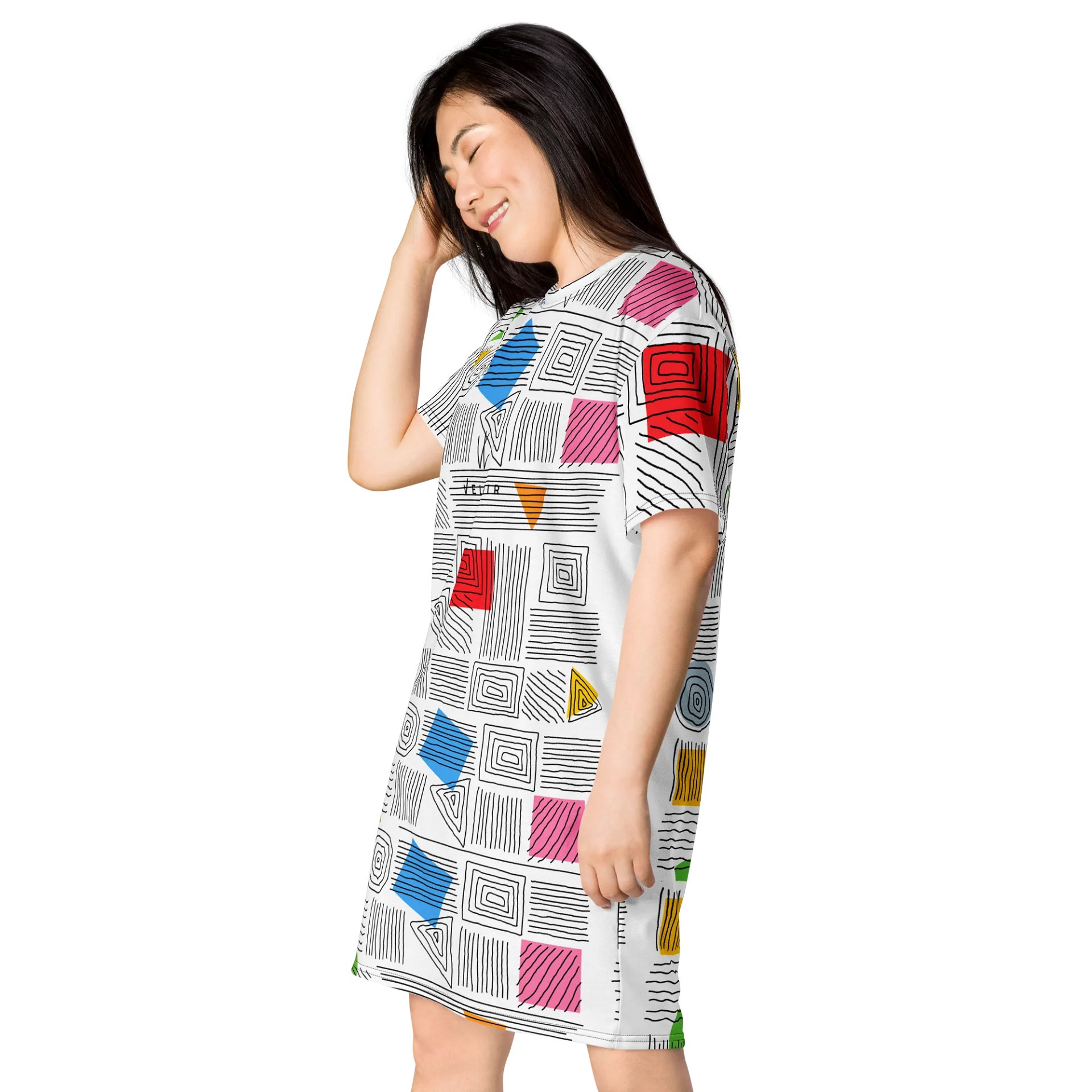 Velenir Art Work Women T-Shirt Dress product image (3)