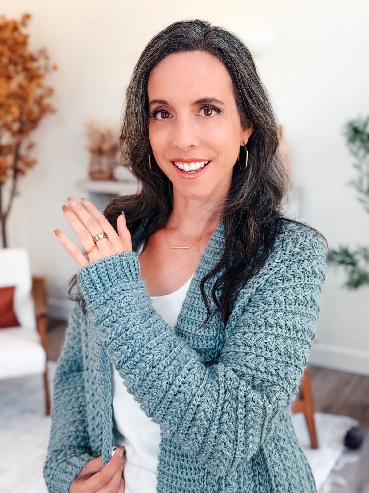 Wheat Stitch™ Cardigan Crochet Pattern product image (6)