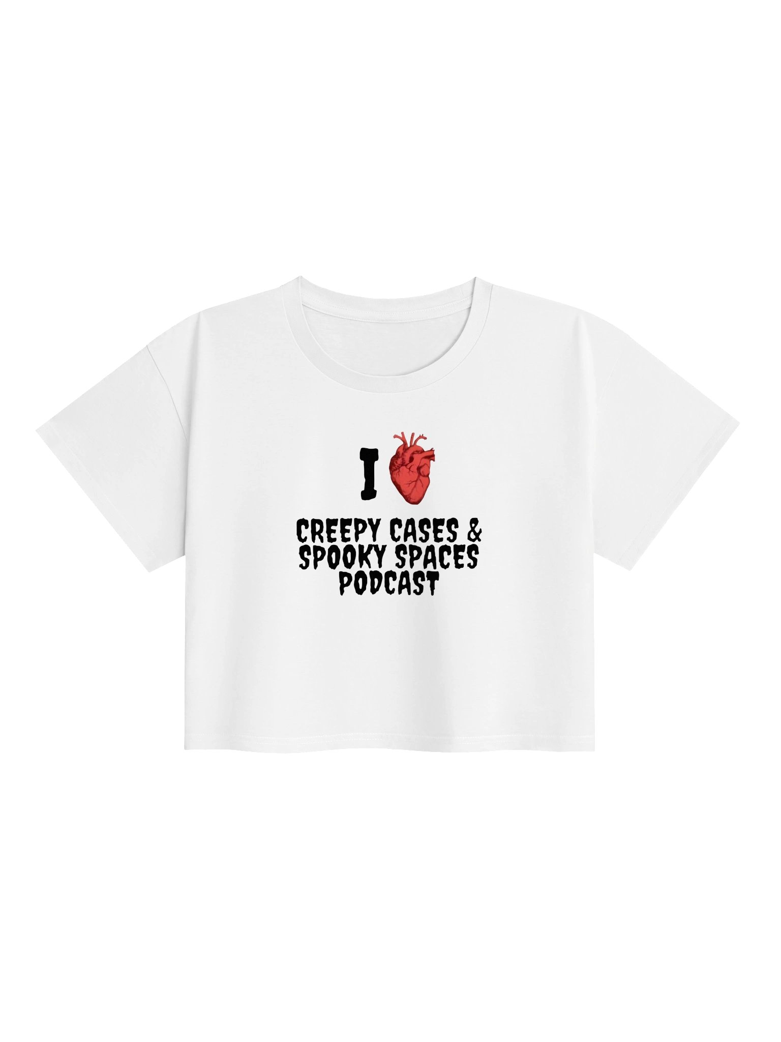 Creepy Cases & Spooky Spaces Crop Top product image (1)