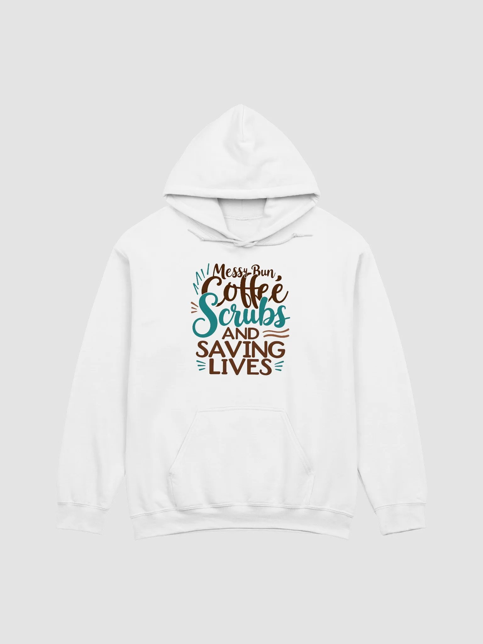Messy Bun, Coffee, Scrubs Hoodie product image (2)