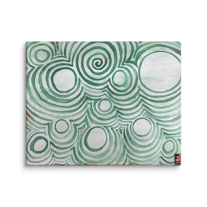 "Green Swirl" Canvas Print product image (2)