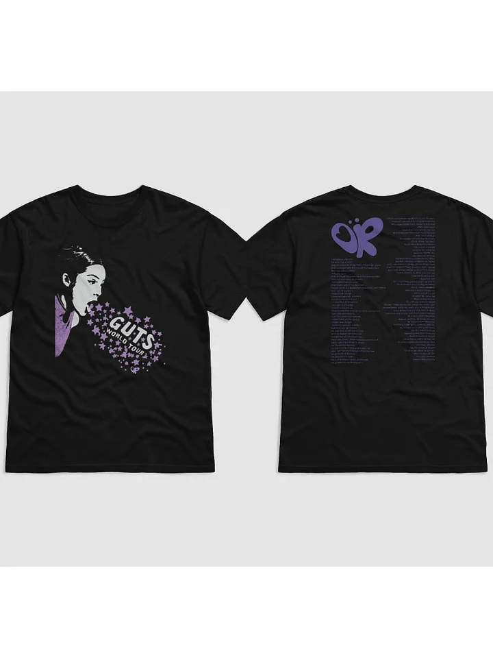 guts tour lyric shirt all american b!tch x jealousy, jealousy product image (1)