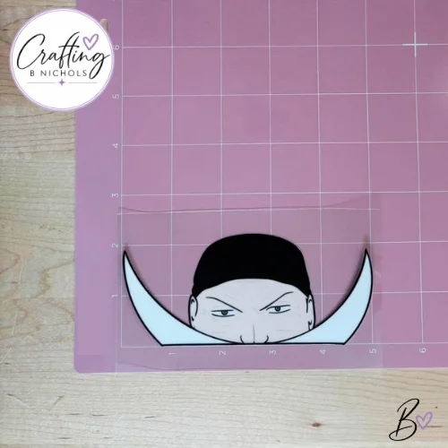 White Beard Decal | Glossy UV DTF product image (3)